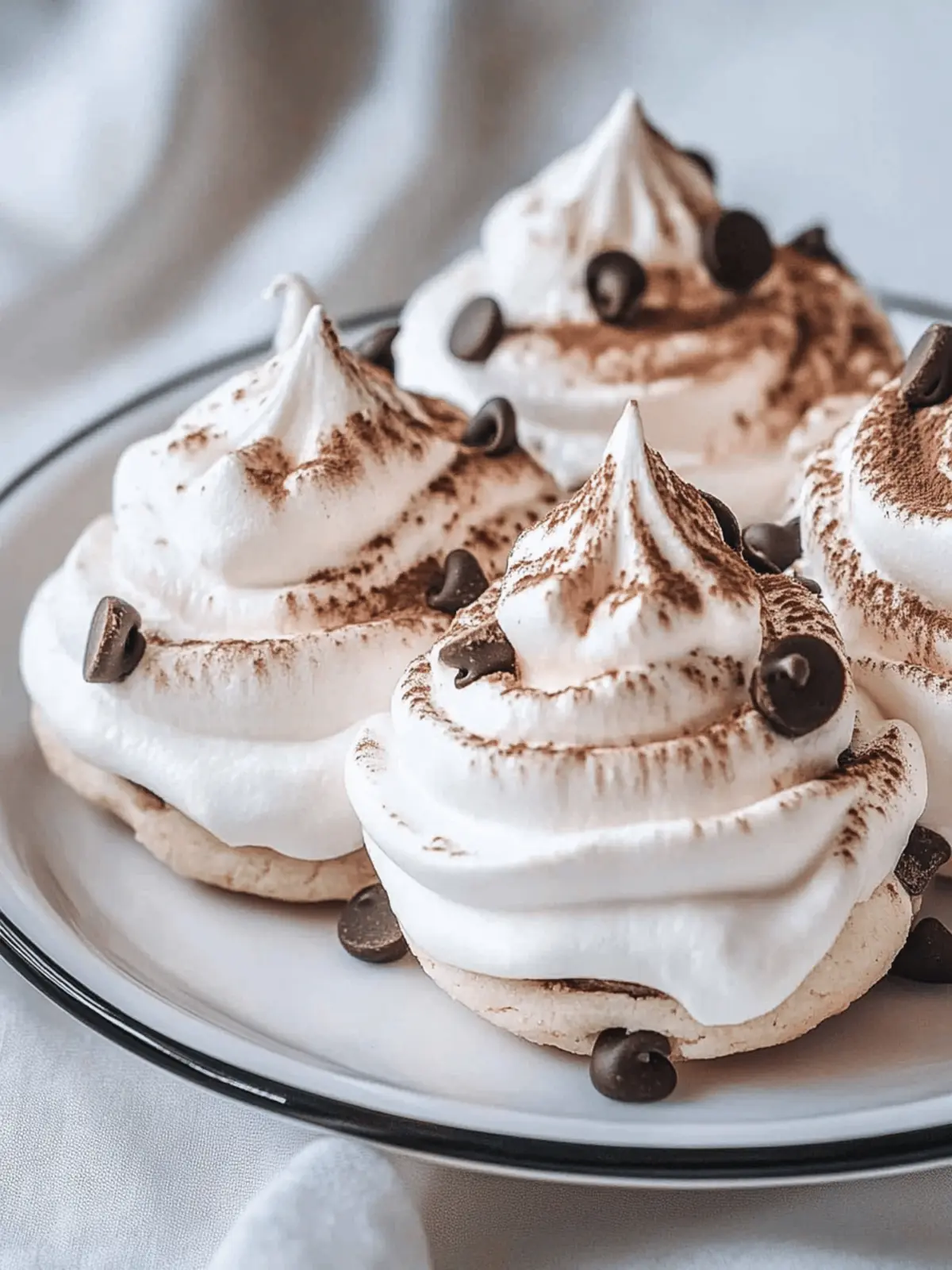 Melt-in-Your-Mouth Chocolate Chip Meringue Cookies 4 Chocolate Chip Meringue Cookies