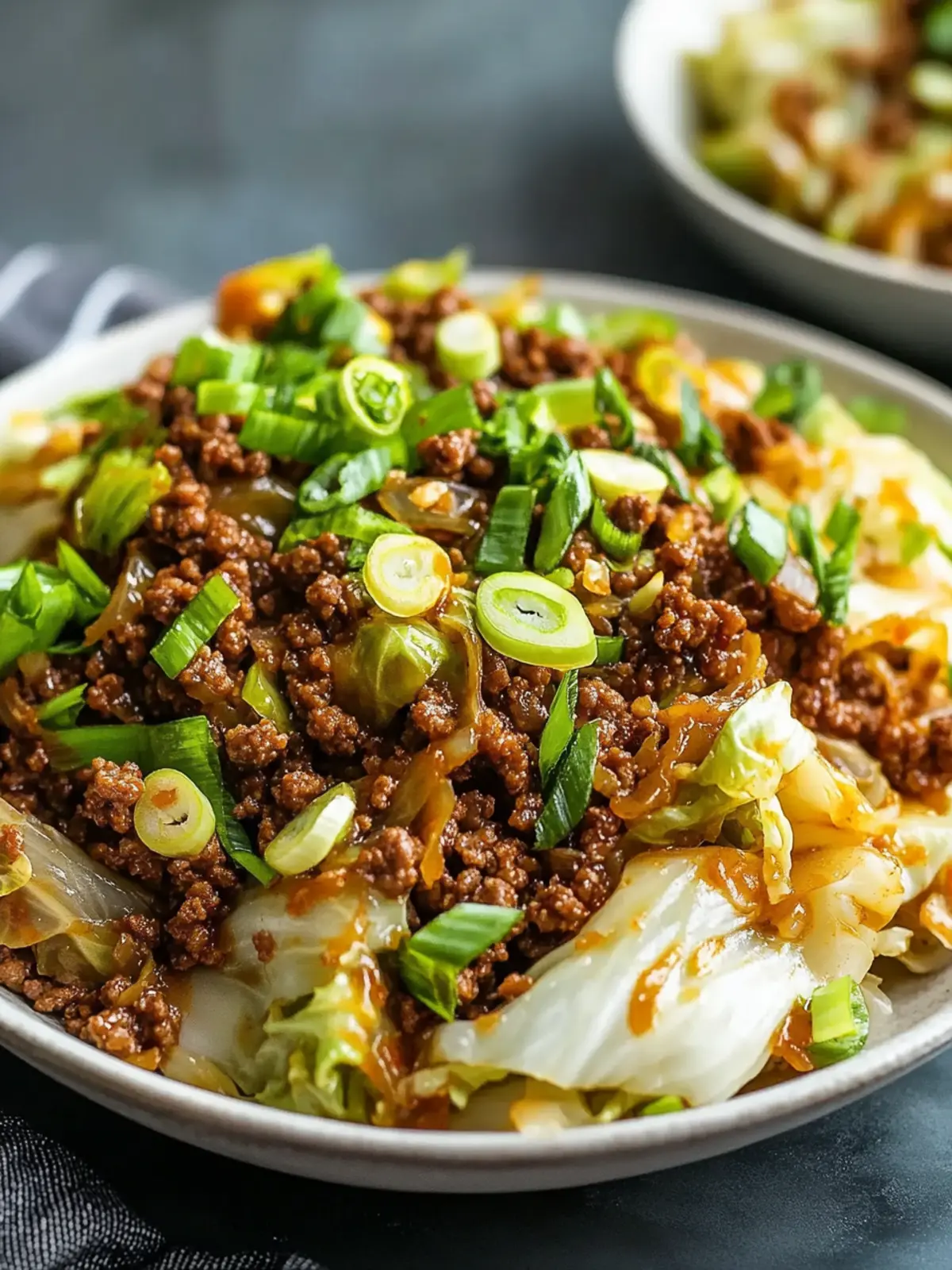 Low-Carb Mongolian Ground Beef and Cabbage Ready in 30 Minutes 2 Low-Carb Mongolian Ground Beef and Cabbage