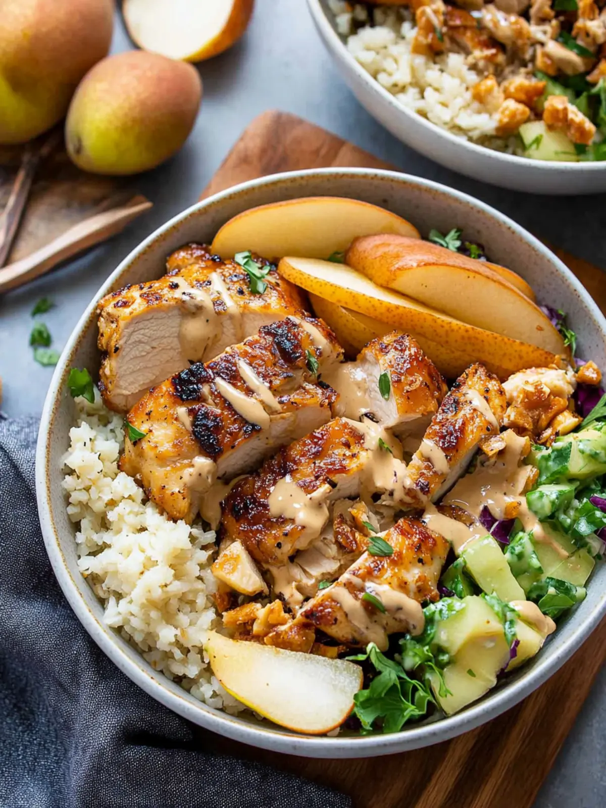 Delicious Maple Dijon Chicken & Pear Bowls for Cozy Nights 2 Maple Dijon Chicken & Pear Bowls