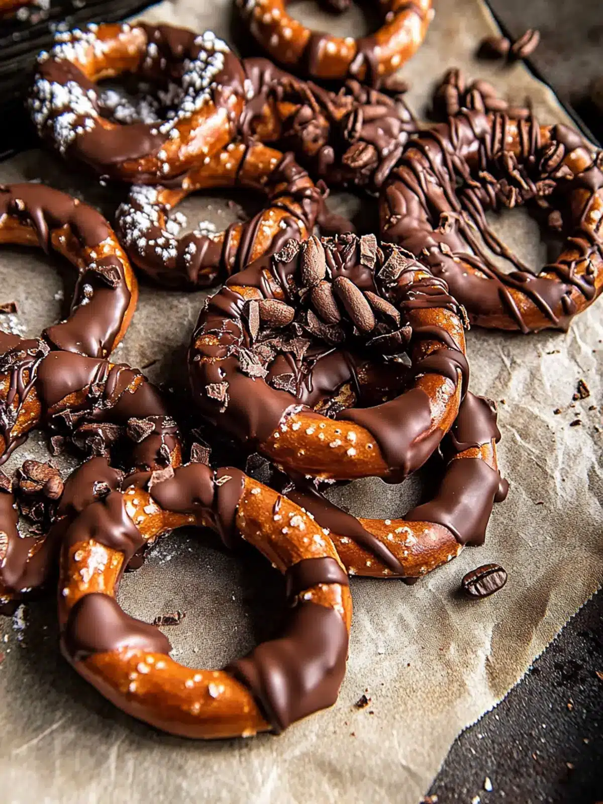 Chocolate Covered Espresso Spiced Pretzels for Snack Bliss 4 Chocolate Covered Espresso Spiced Pretzels
