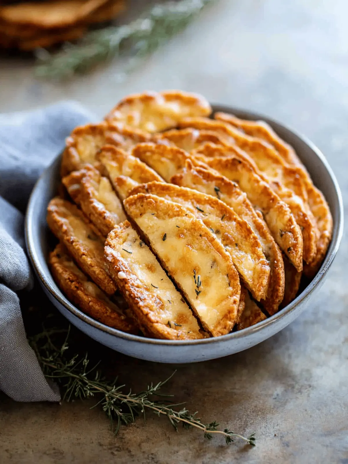 Homemade Cheese Crackers with Rosemary for Irresistible Snacking 3 Homemade Cheese Crackers