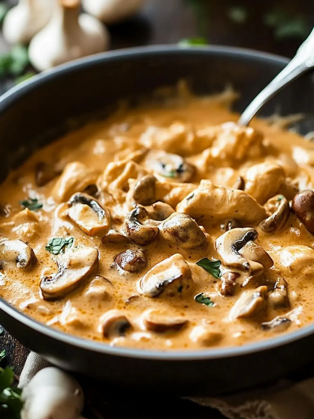 Creamy Chicken Stroganoff with Mushrooms for Cozy Nights 2 Creamy Chicken Stroganoff with Mushrooms