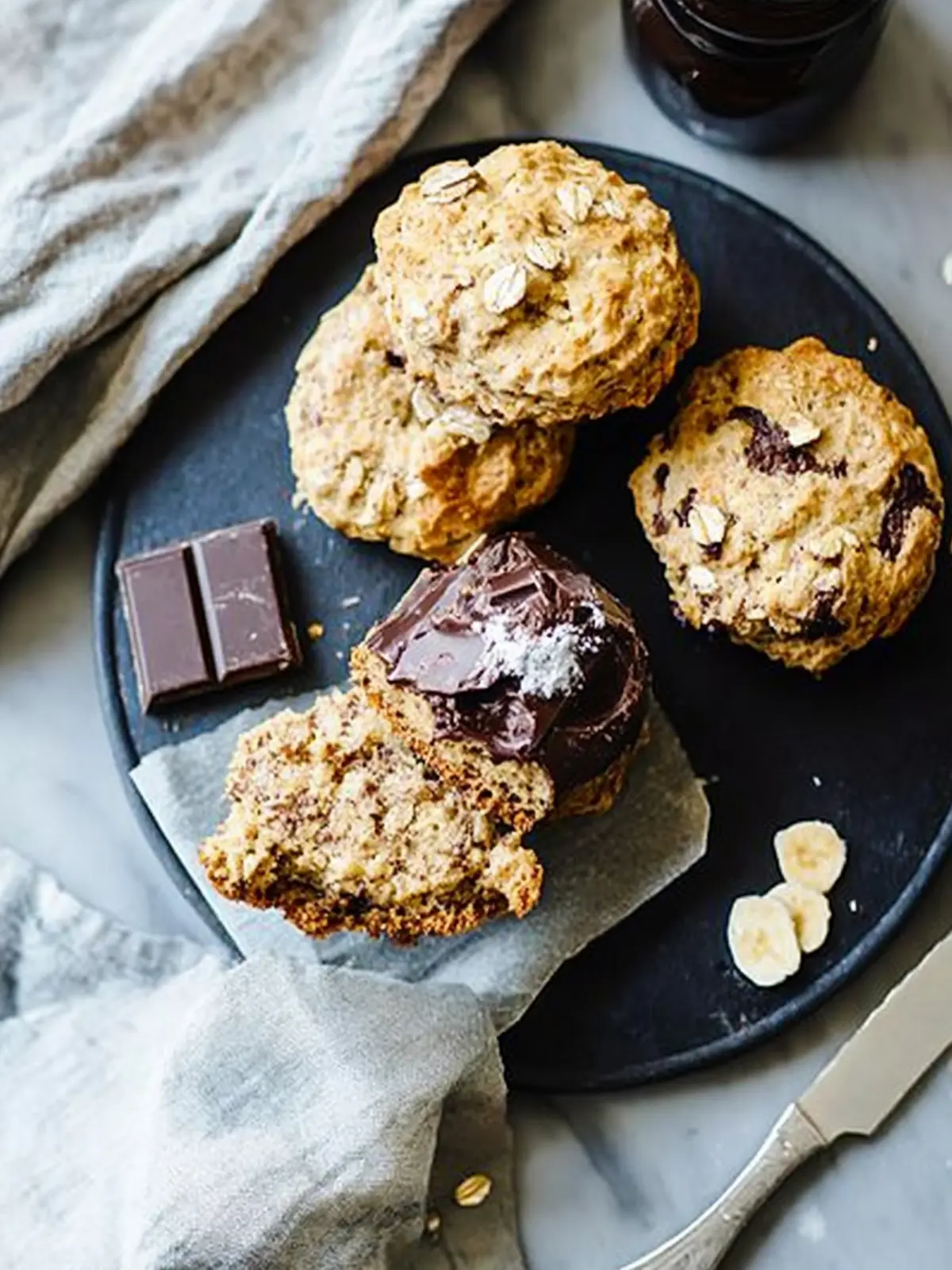 Delicious Banana, Chocolate & Oat Scones for Cozy Mornings 4 Banana, Chocolate & Oat Scones