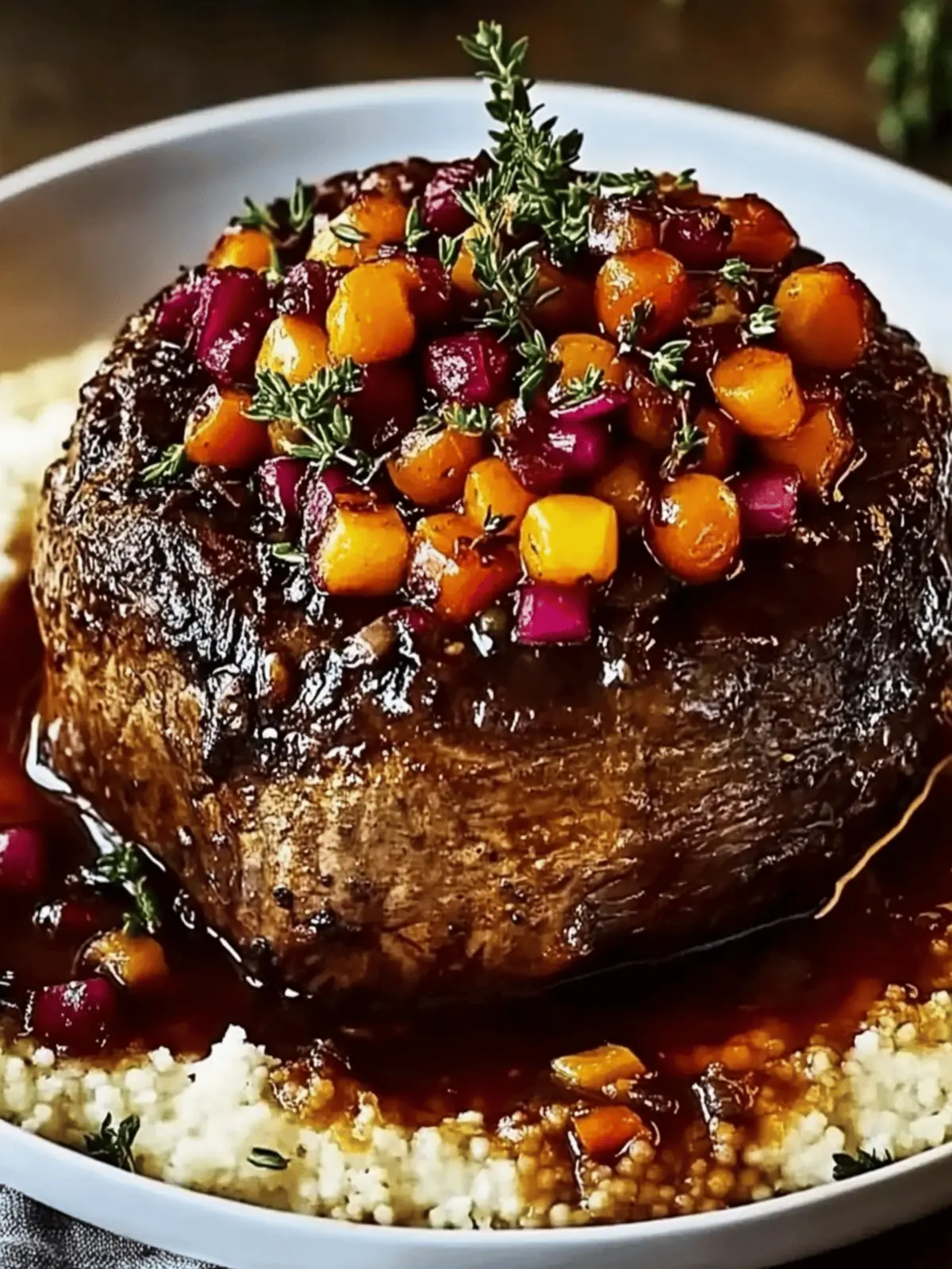 Slow-Braised Beef Roast with a Tangy Cranberry Glaze Delight 3 Slow-Braised Beef Roast with a Tangy