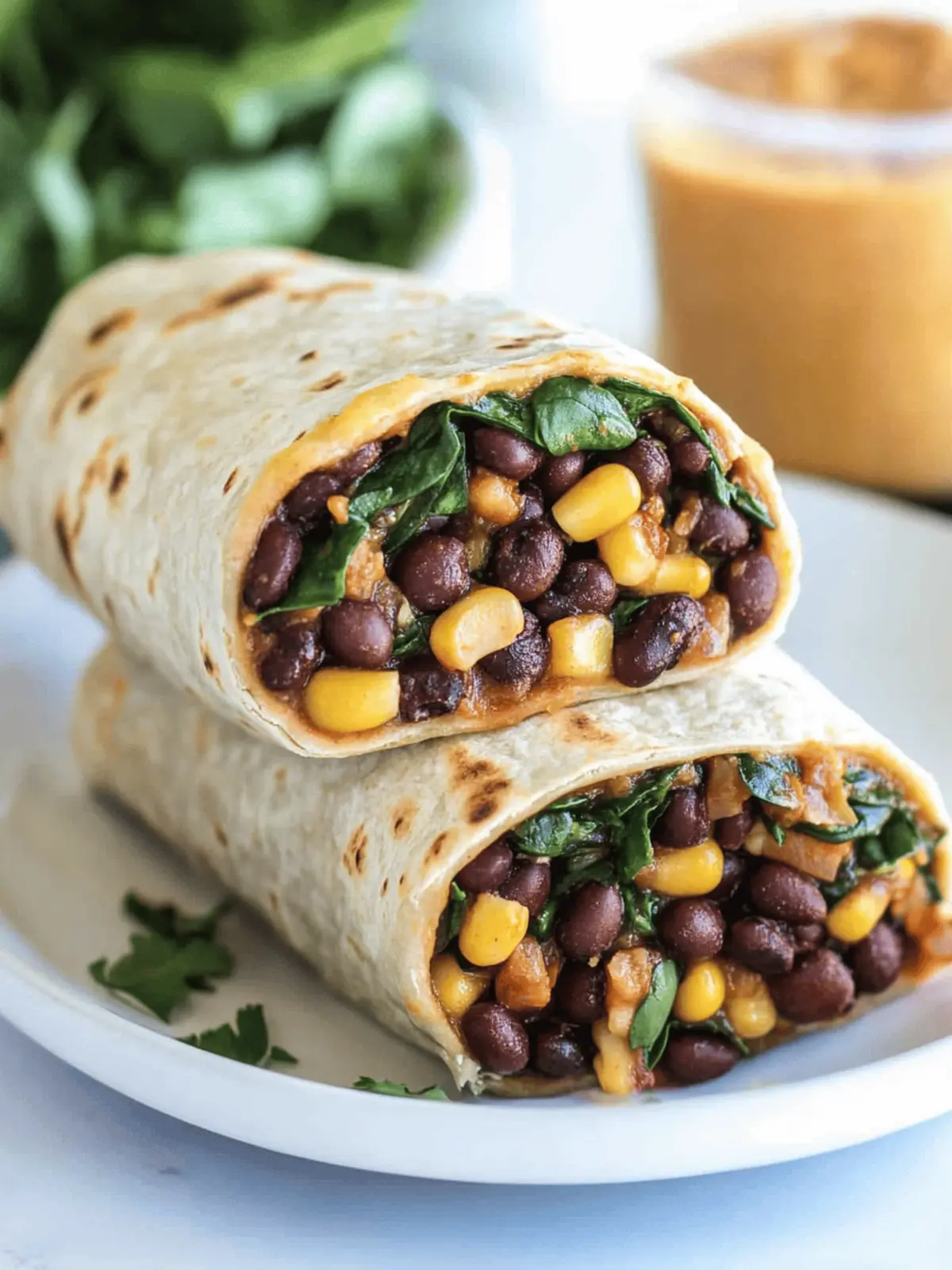15 Minute Black Bean and Spinach Burritos for Busy Nights 4 15 Minute Black Bean and Spinach Burritos