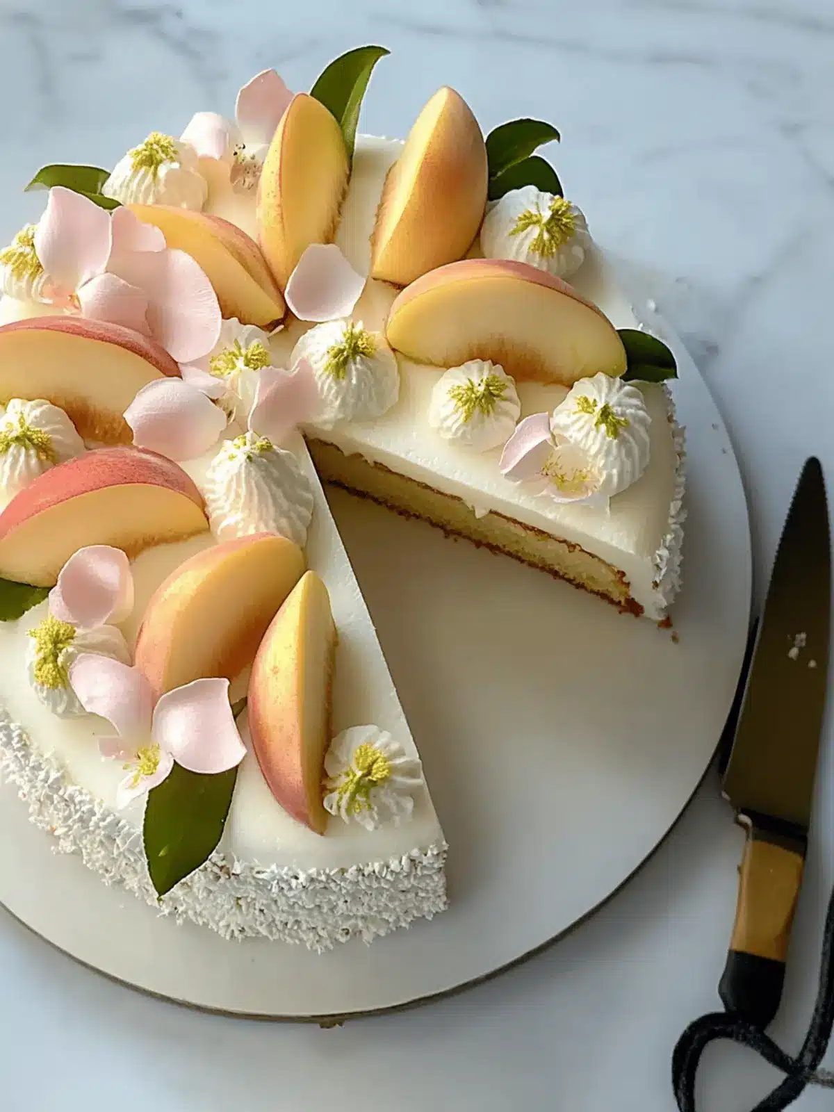 Jasmine, Peach & Vanilla Cake for a Sweet Summer Escape 2 Jasmine, Peach & Vanilla Cake