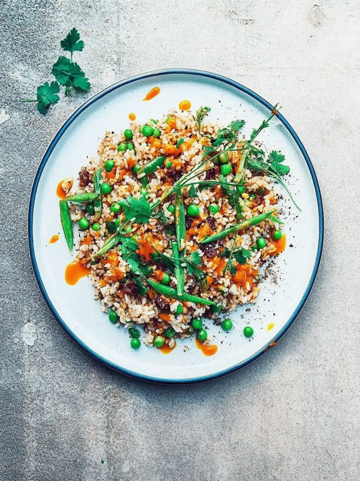 Chewy Harissa Rice with Green Beans and Sultanas Delight 3 Chewy Harissa Rice