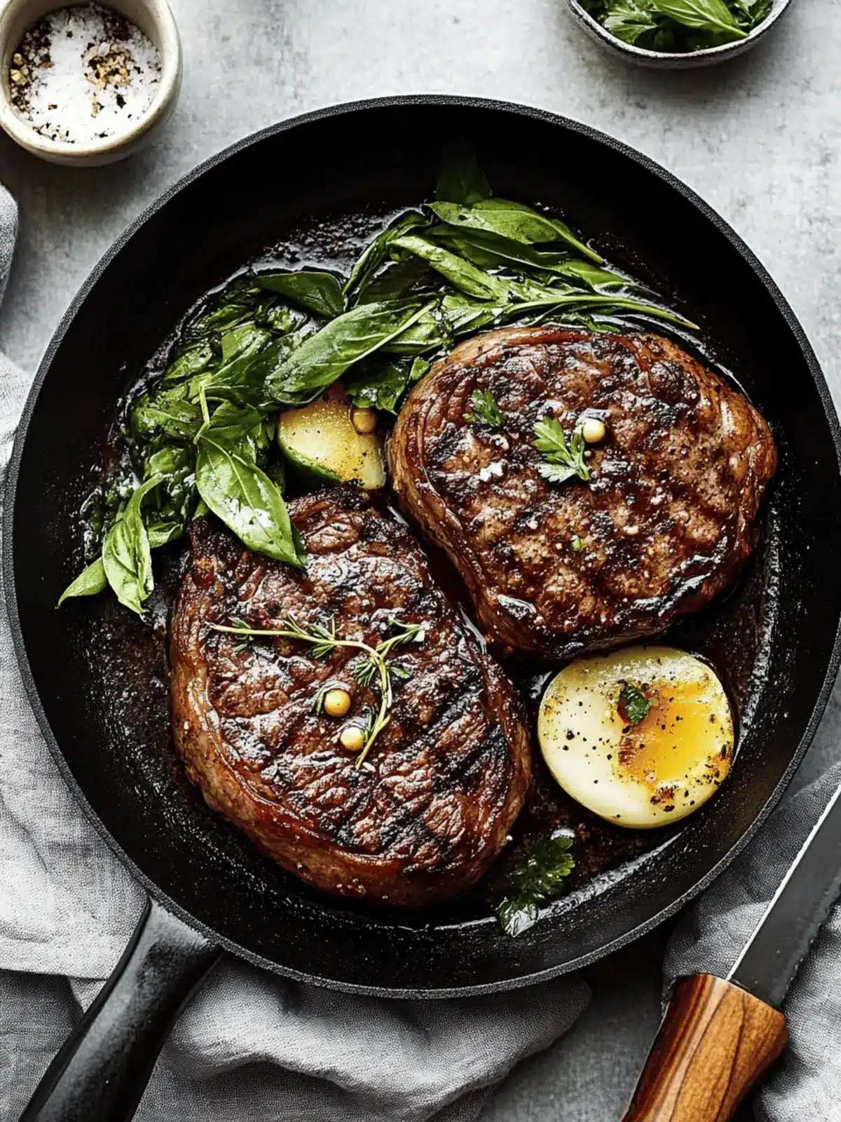 Perfect Pan-Seared Ribeye Steak with Herb Butter Bliss 2 Perfect Pan-Seared Ribeye Steak with Herb Butter Bliss
