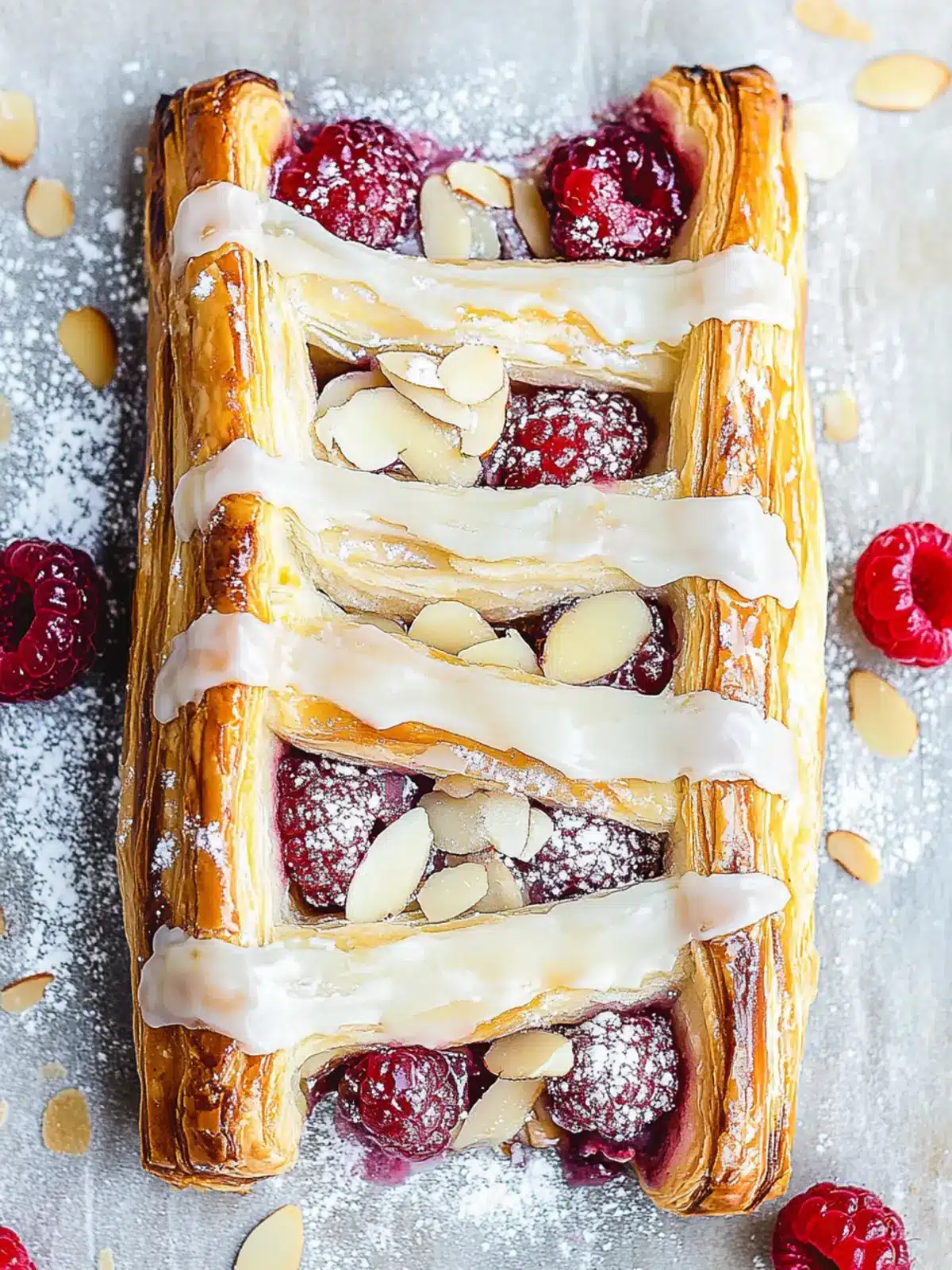 Mouthwatering Raspberry Almond Puff Pastry Danish Delight 4 Raspberry Almond Puff Pastry Danish