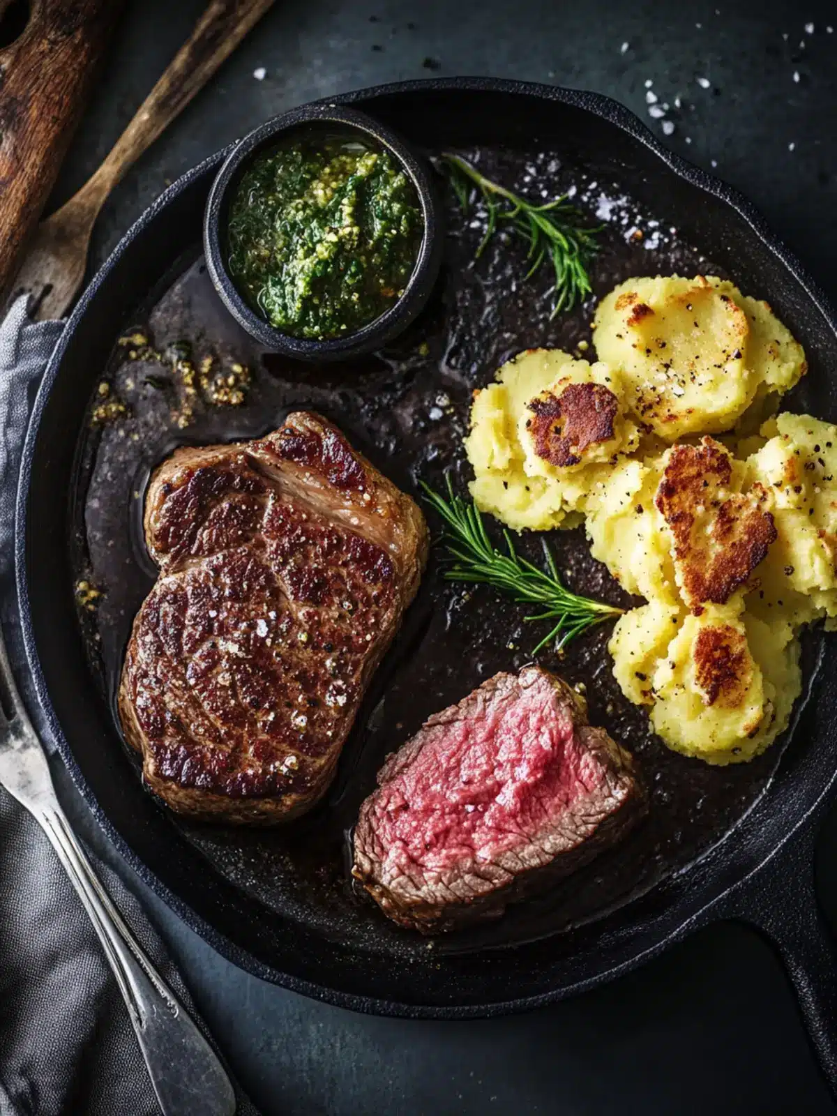 Savory Fillet Steak with Smashed Potatoes Recipe You ll Love 4 Fillet steak with smashed potatoes recipe