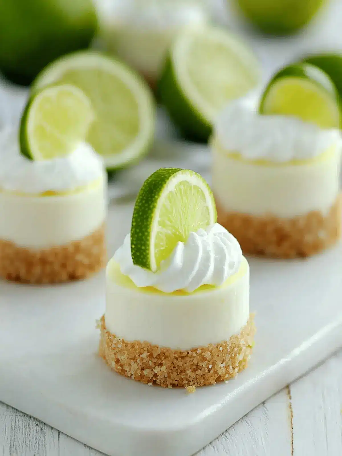 Mini Key Lime Pie Cheesecakes: Your Summer No-Bake Delight 2 Mini Key Lime Pie Cheesecakes