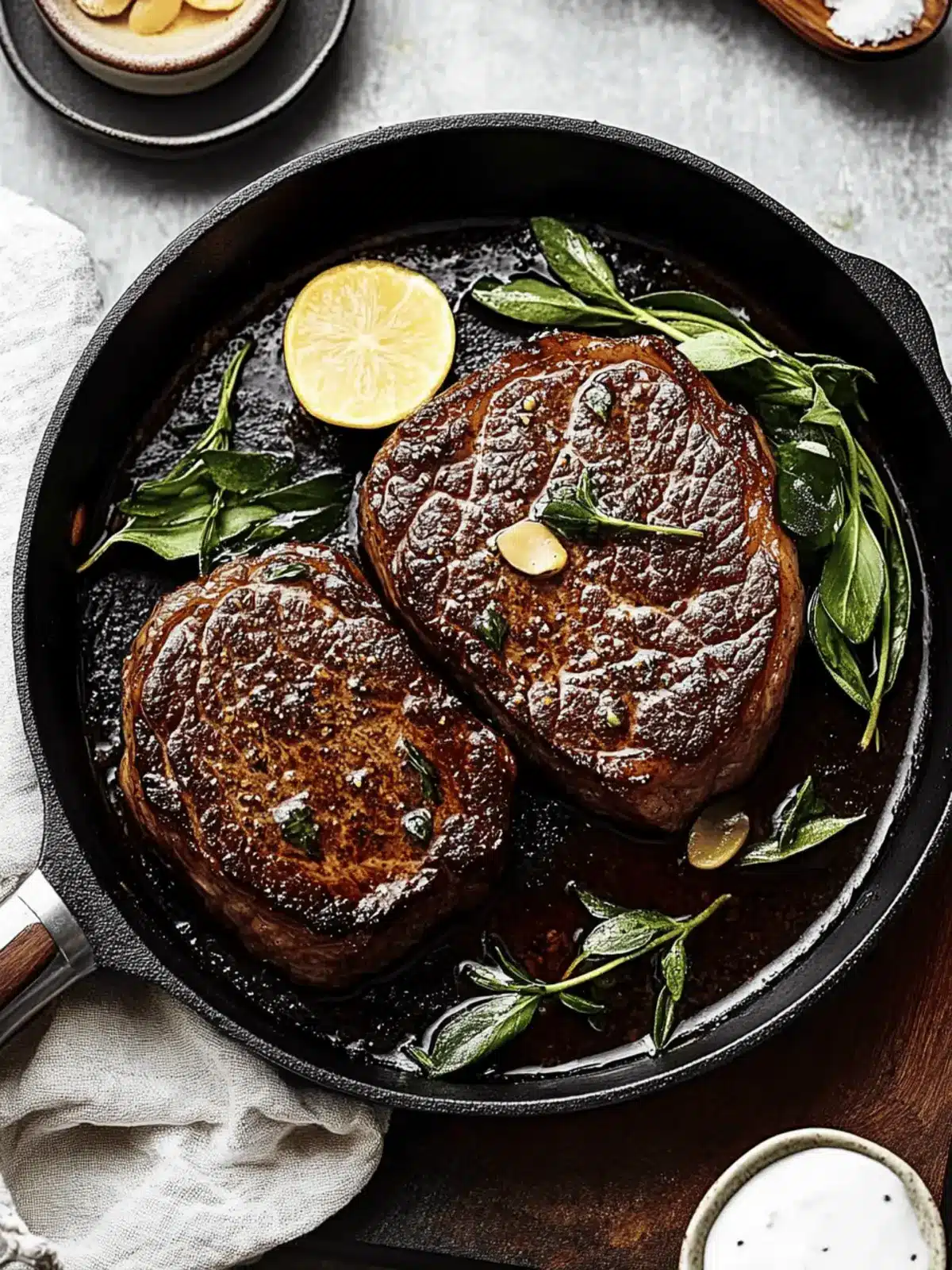 Perfect Pan-Seared Ribeye Steak with Herb Butter Bliss 3 Perfect Pan-Seared Ribeye Steak with Herb Butter Bliss