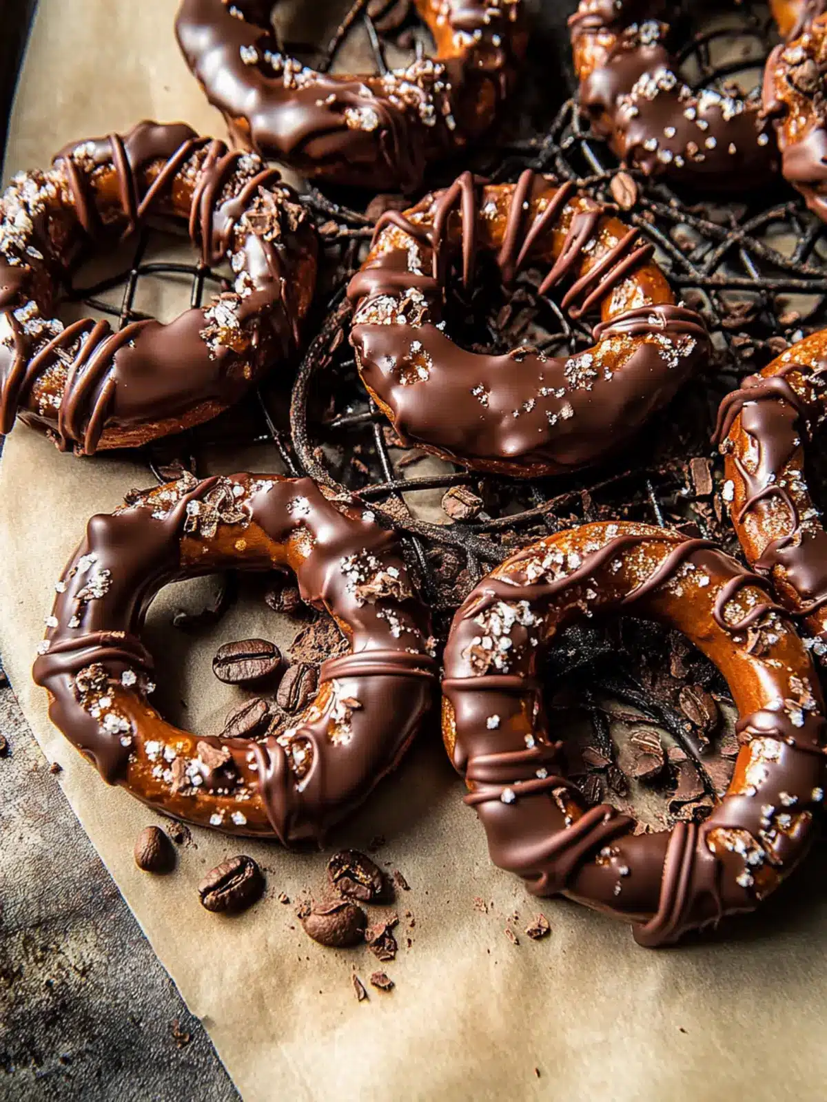 Chocolate Covered Espresso Spiced Pretzels for Snack Bliss 2 Chocolate Covered Espresso Spiced Pretzels
