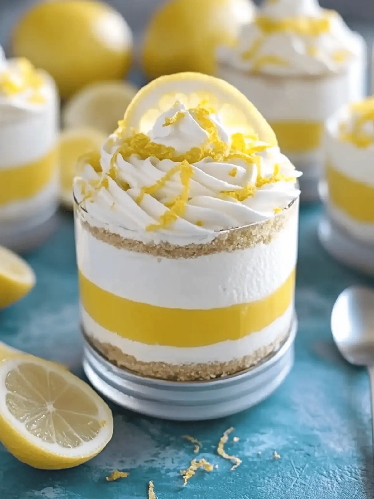 No Bake Lemon Cheesecake Parfaits: Effortless Summer Delight 3 No Bake Lemon Cheesecake