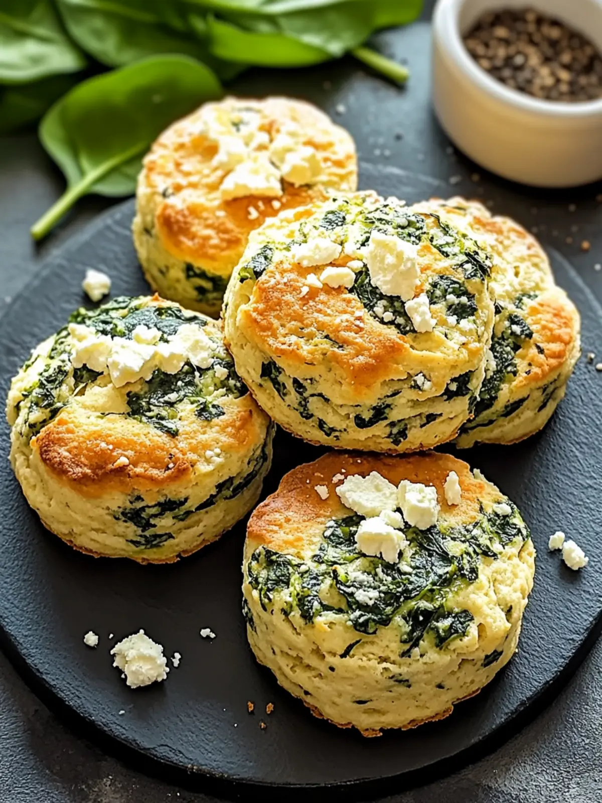 Spinach and Feta High-Protein Breakfast Biscuits for Busy Mornings 2 Spinach and Feta High-Protein Breakfast Biscuits
