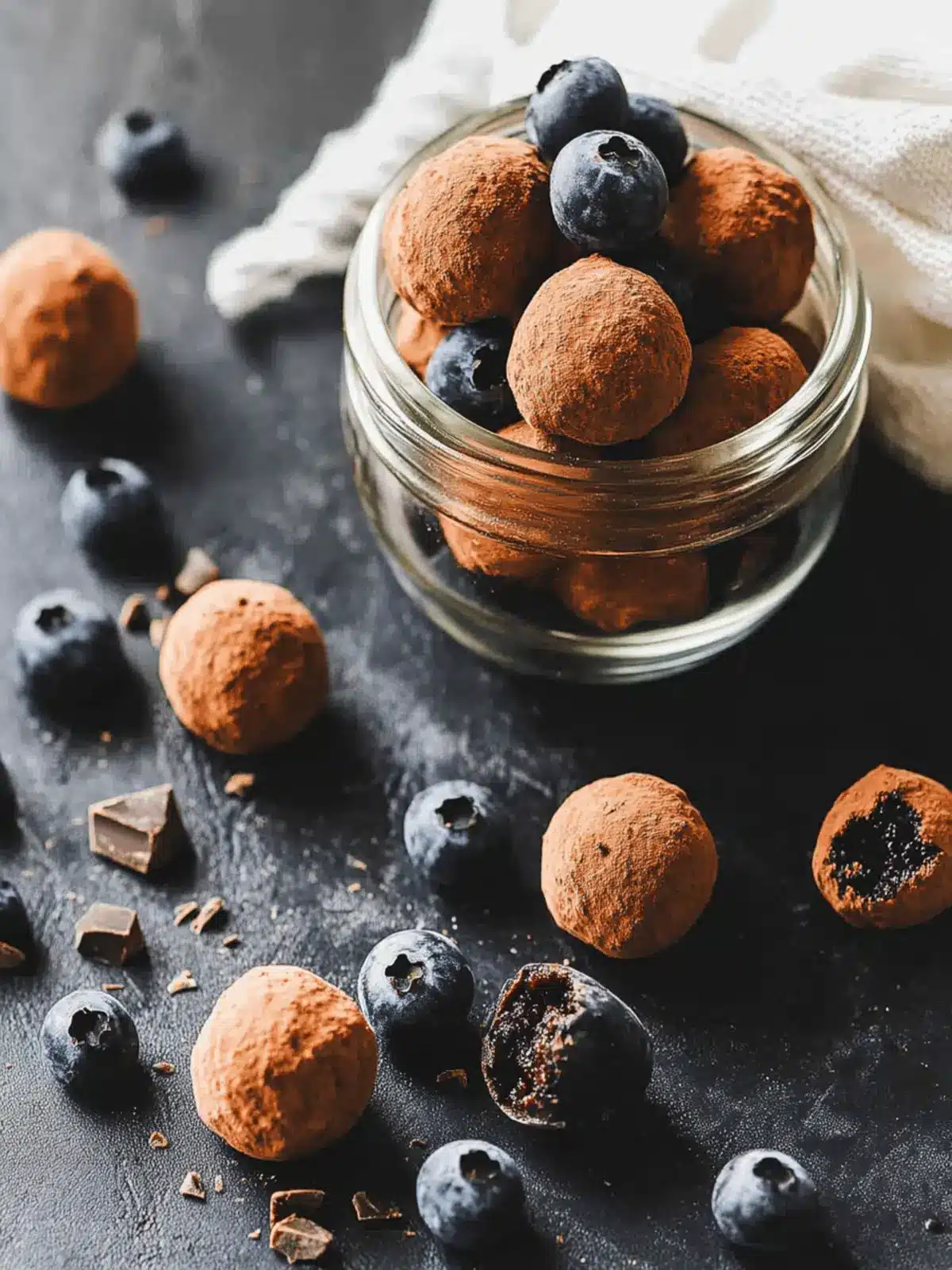 Decadent Vegan Chocolate Truffles with Blueberries You ll Love 3 Decadent Vegan Chocolate Truffles with Blueberries You ll Love