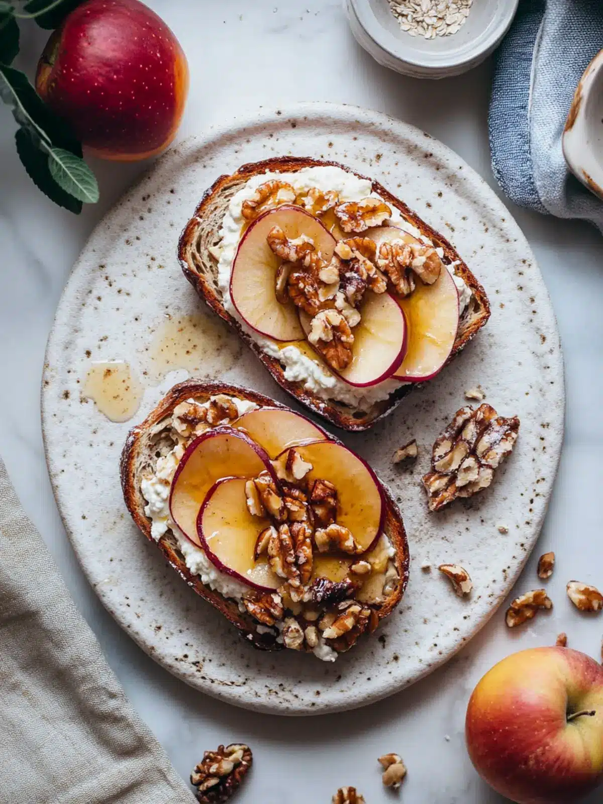 Maple Baked Apples & Cashew Ricotta Toast: A Toast to Yum! 3 Maple Baked Apples & Cashew Ricotta Toast