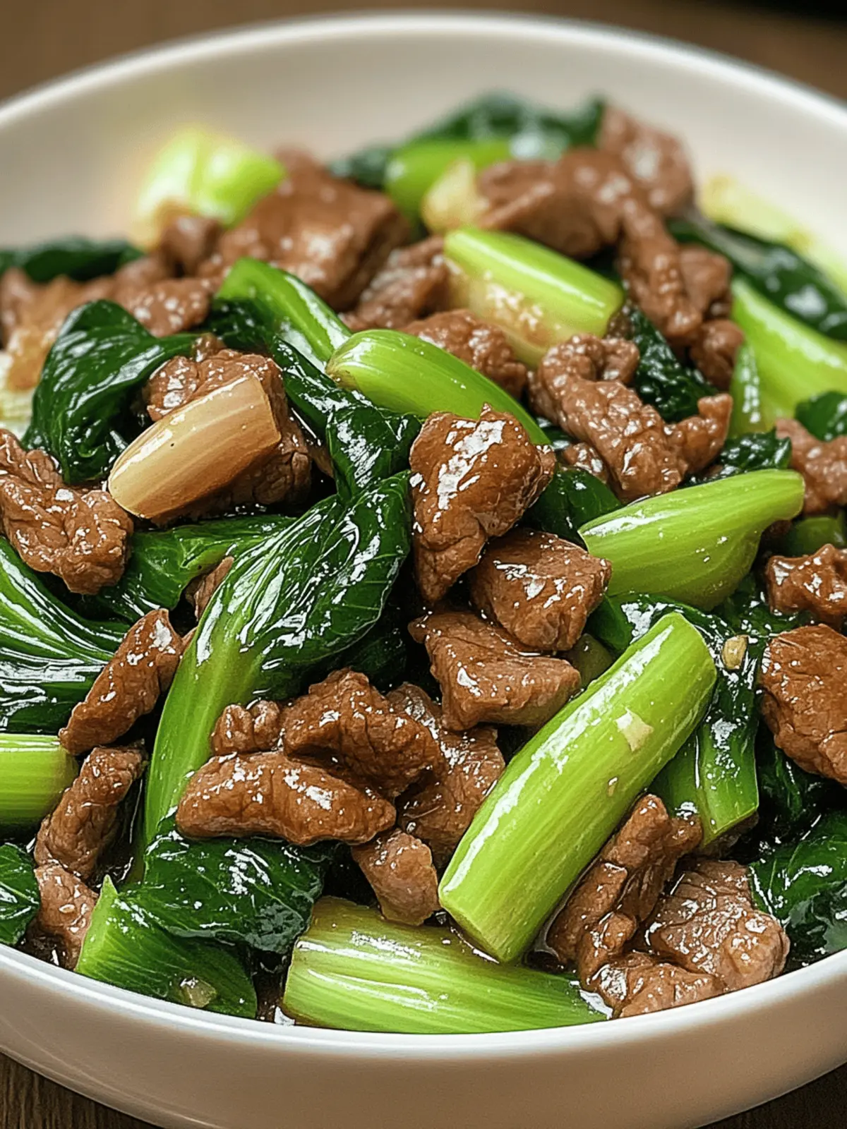 Savory Bok Choy Stir-Fried Beef in Just 25 Minutes 3 Bok Choy Stir-Fried Beef