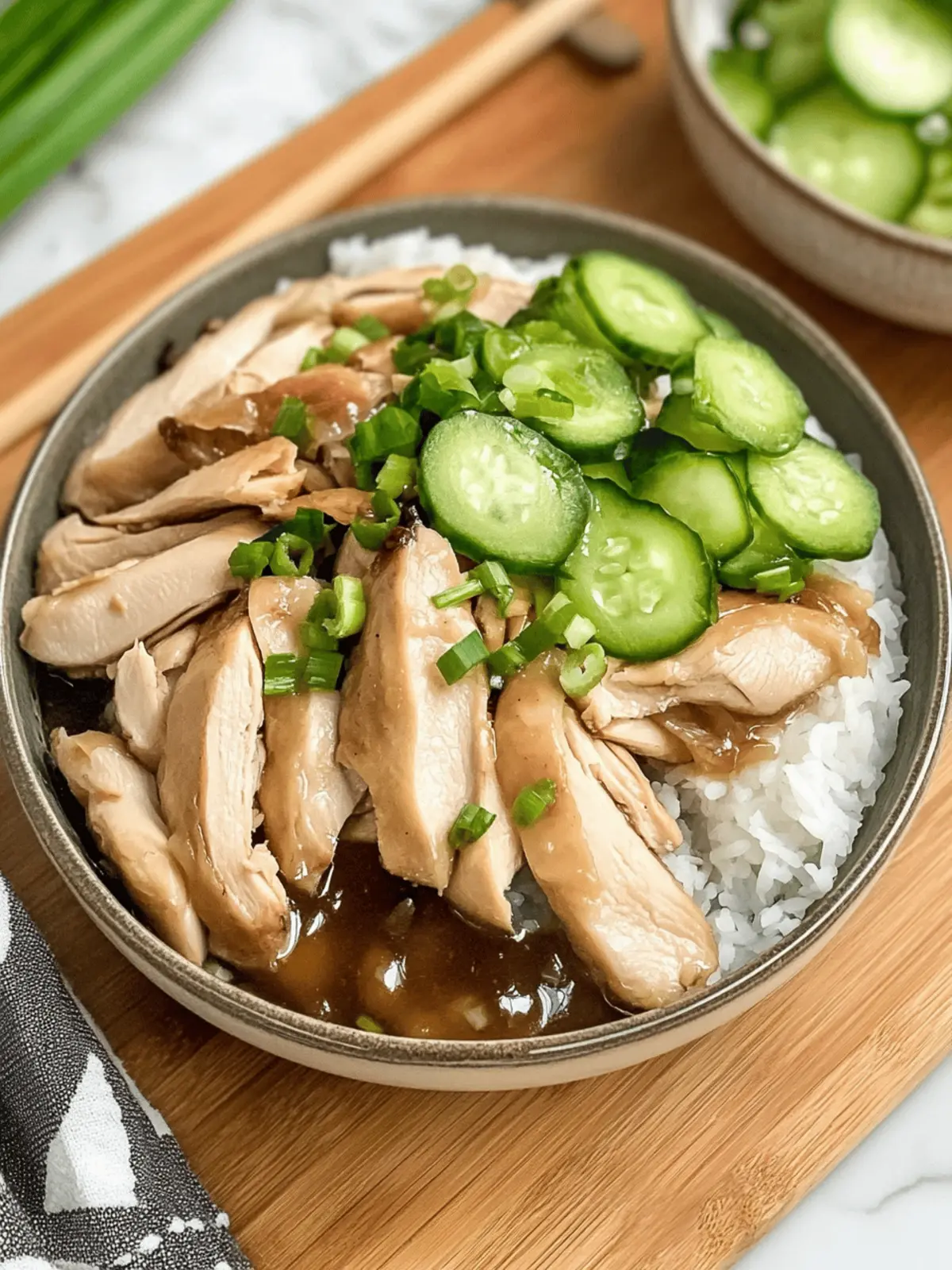 Savory Poached Chinese Chicken with Zesty Ginger Scallion Sauce 2 Poached Chinese Chicken with Ginger Scallion Sauce
