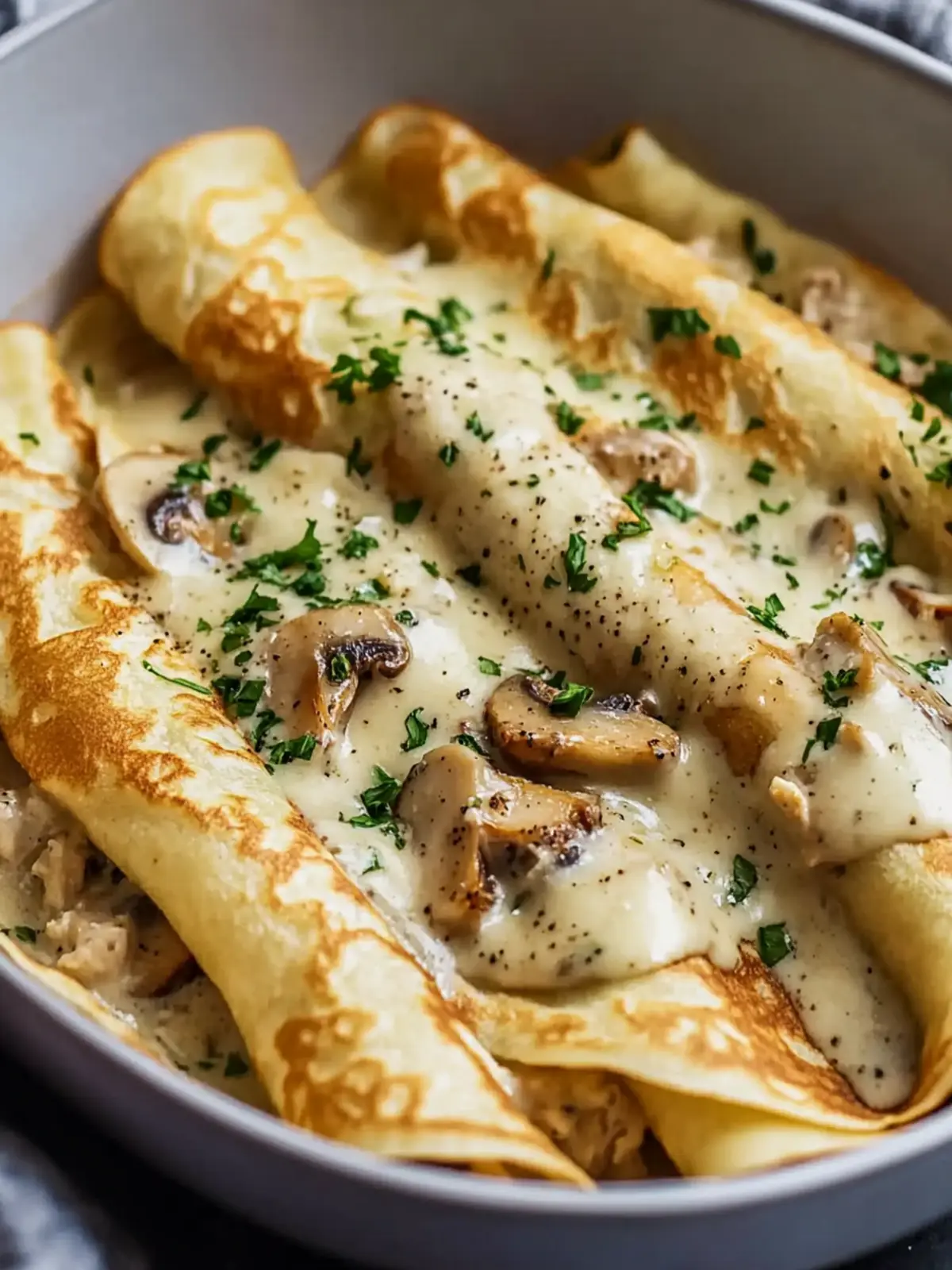 Mom's Creamy Chicken Mushroom Cr ªpes for Cozy Brunch Bliss 4 Mom s Creamy Chicken Mushroom Cr ªpes