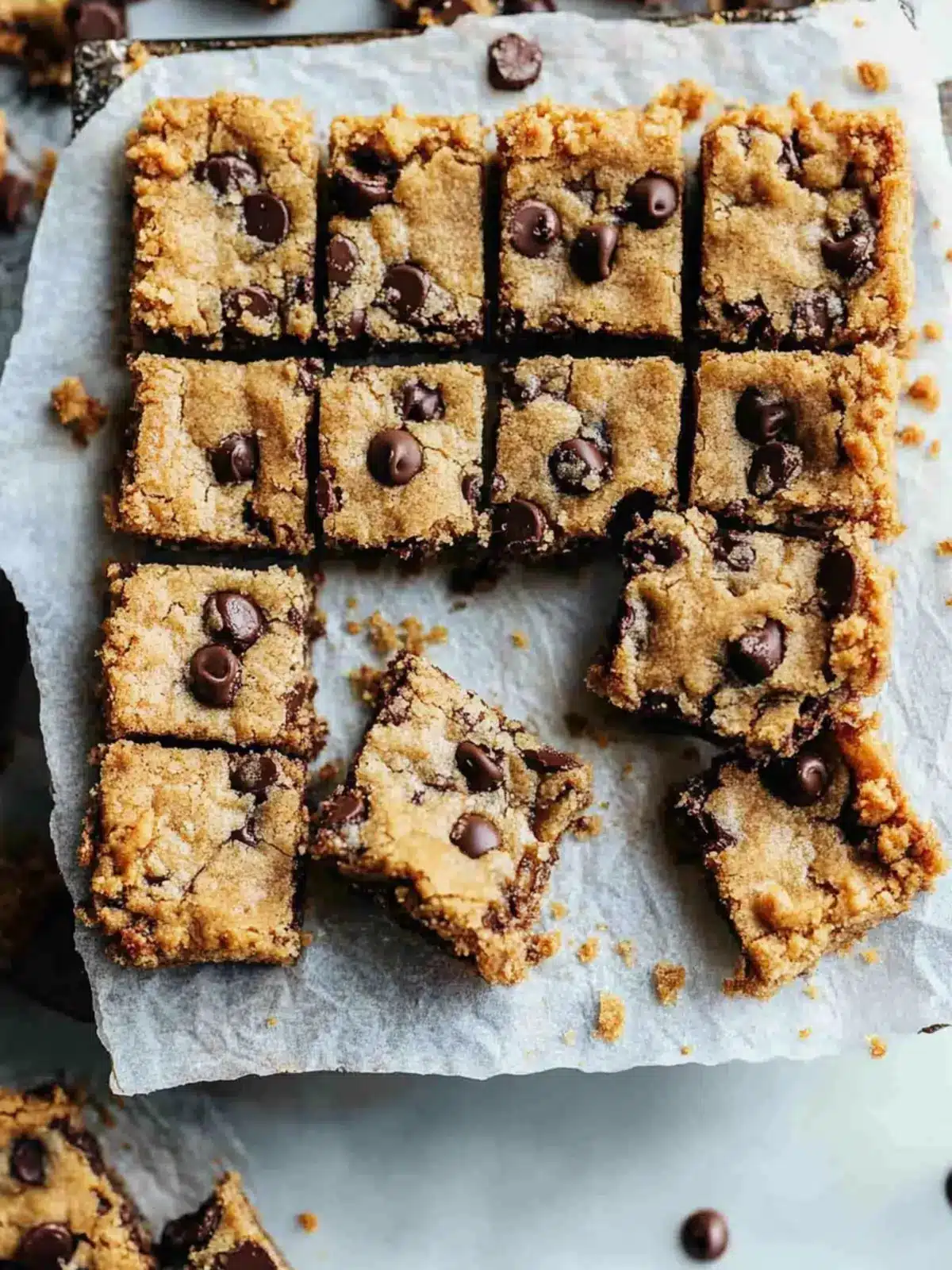 Irresistible Chocolate Chip Cookie Butter Bars You Must Try! 4 Chocolate Chip Cookie Butter Bars