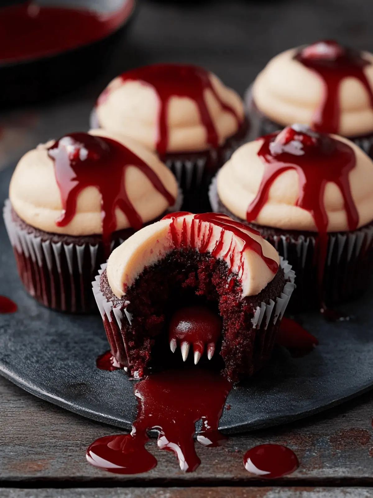 Vampire Bite Halloween Cupcakes That Thrill Your Taste Buds 4 Vampire Bite Halloween Cupcakes