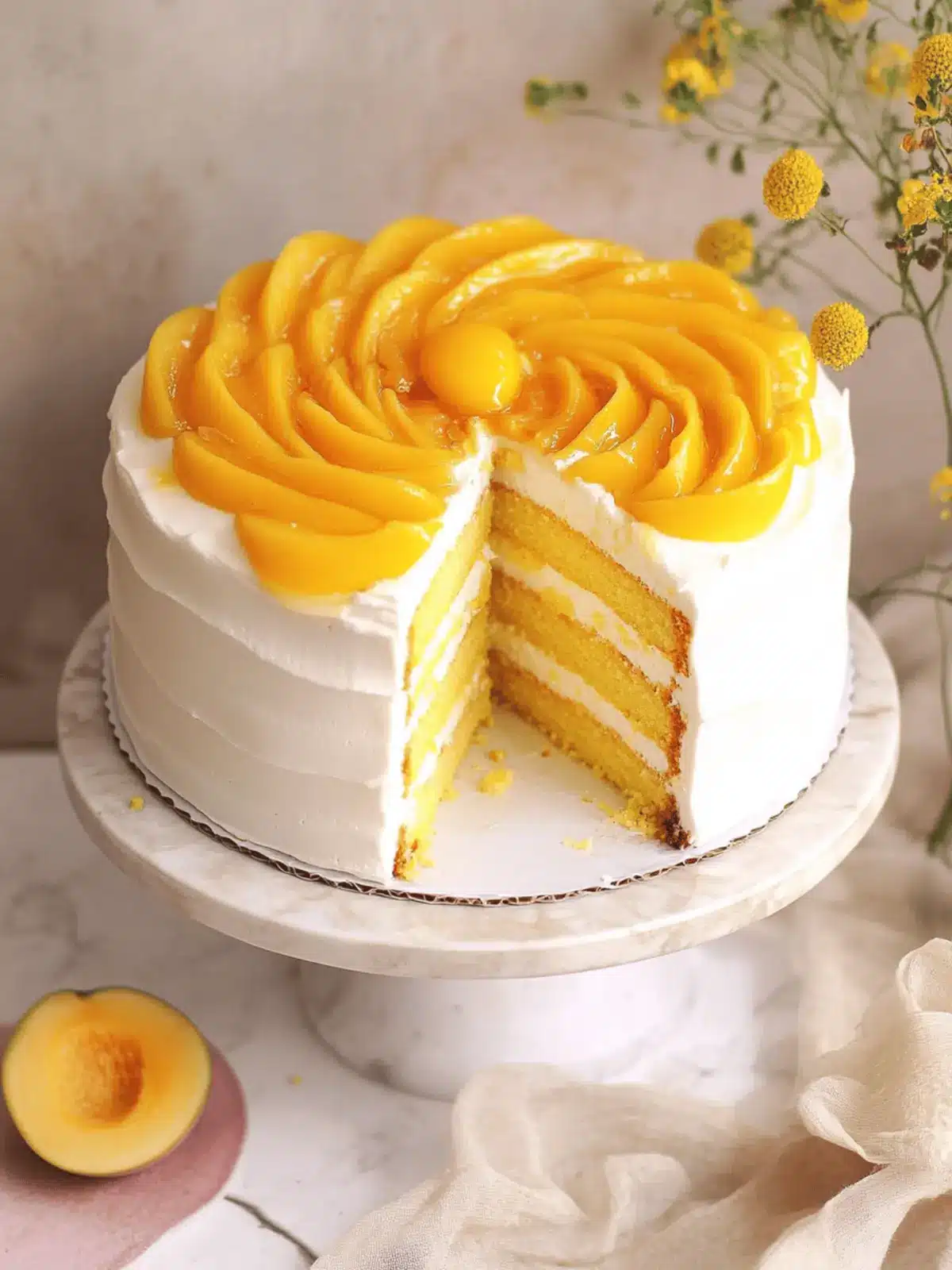Delightful Mango Cream Chiffon Cake for Tropical Bliss 4 Mango Cream Chiffon Cake