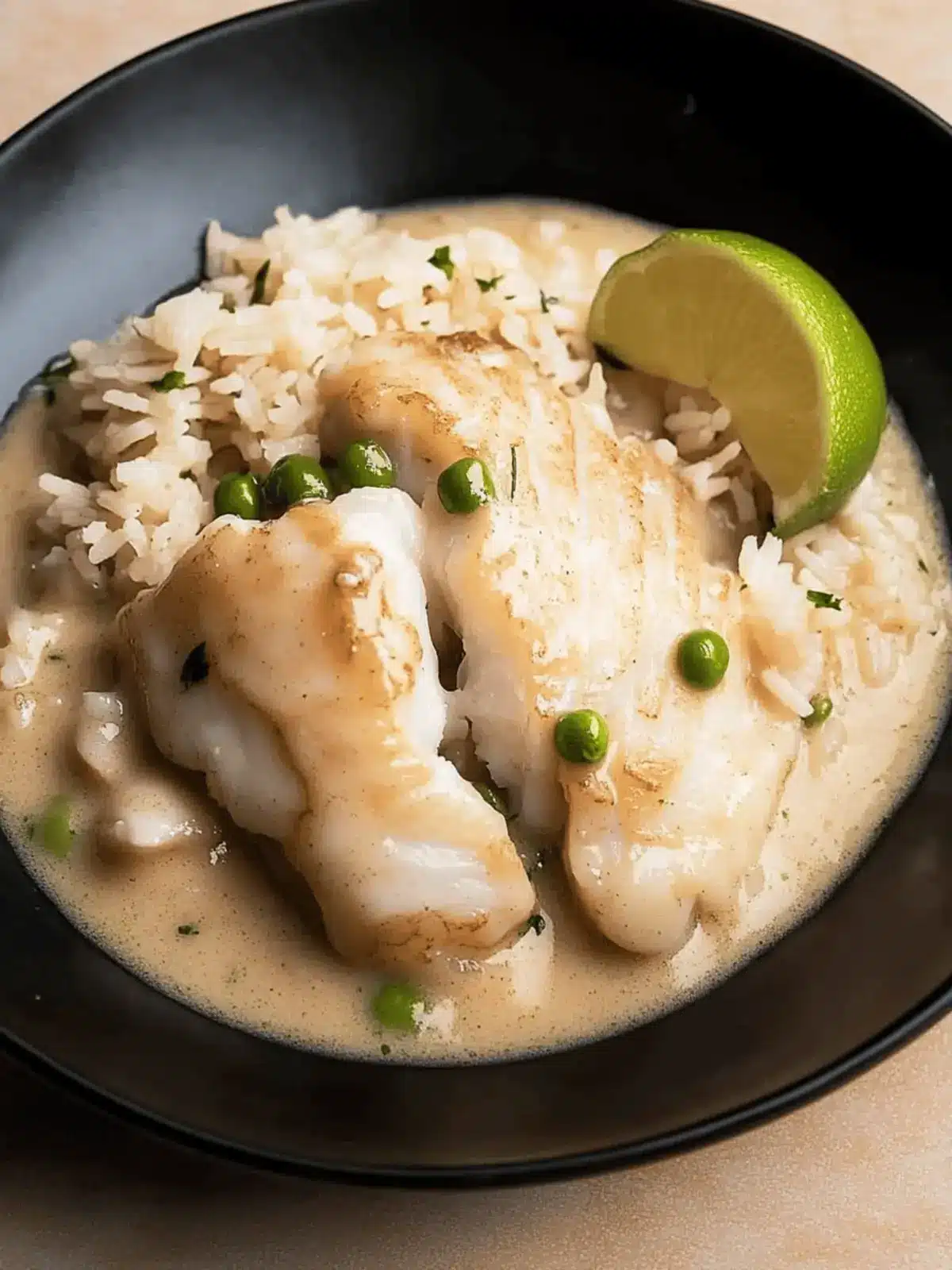 Miso-Coconut Poached Cod with Pandan Rice for Quick Bliss 3 Miso-Coconut Poached Cod with Pandan Rice