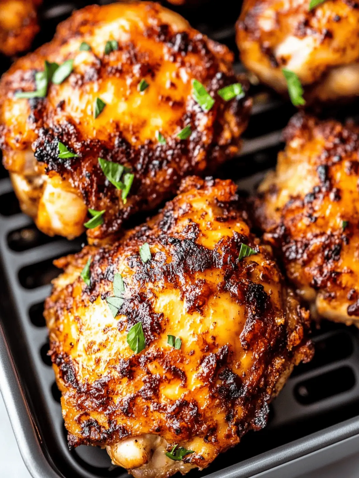 Crispy Air Fryer Chicken Thighs with Garlic Spice Magic 2 Crispy Air Fryer Chicken Thighs with Garlic Spice Magic