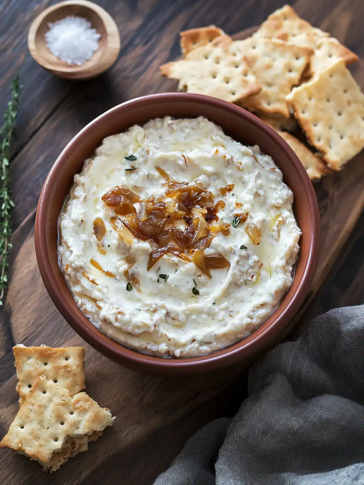 Savory Caramelized Onion Cottage Cheese Dip for Game Day Bliss 3 Caramelized Onion Cottage Cheese Dip