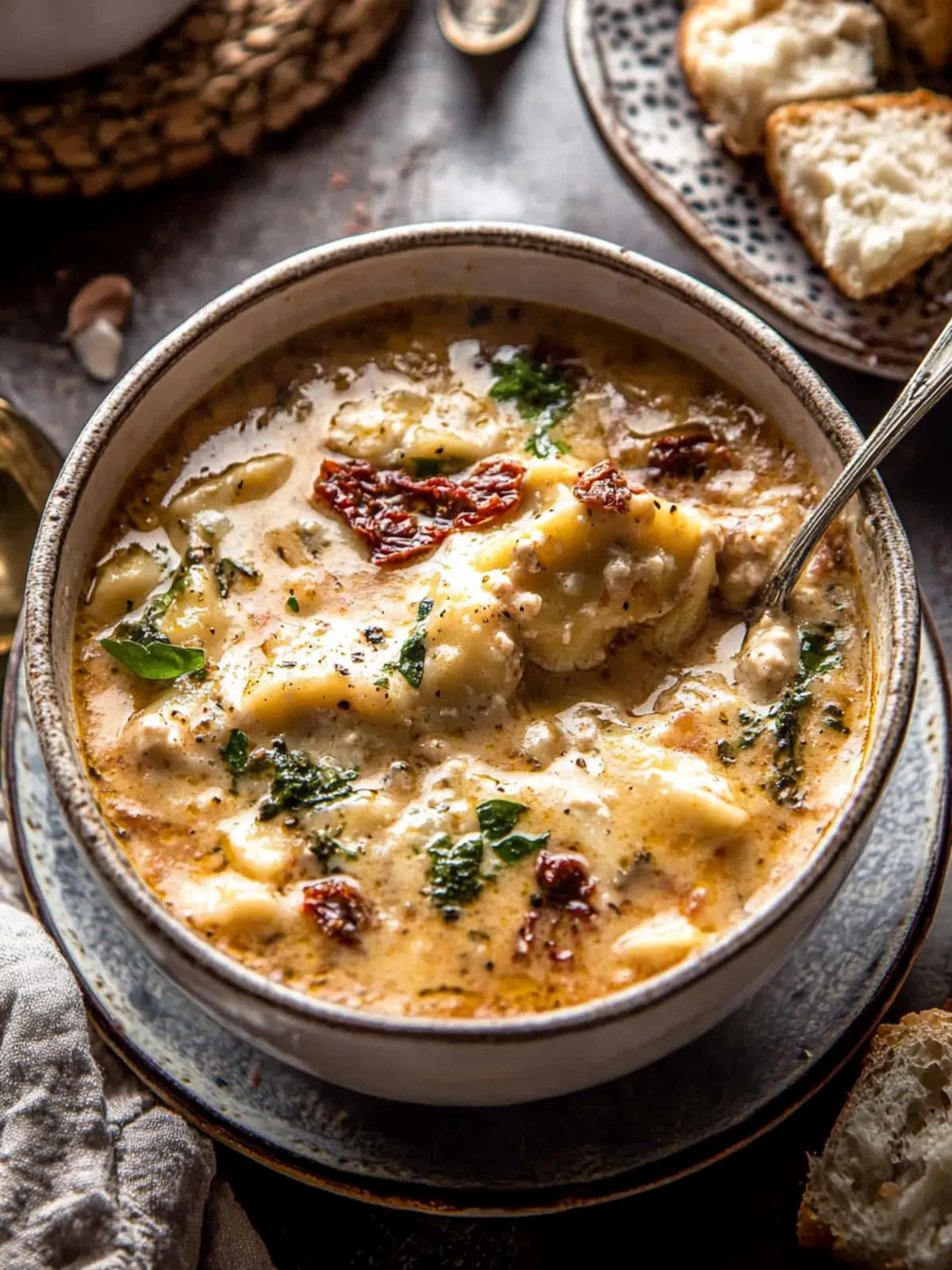 Hearty Crockpot Creamy Sun-Dried Tomato Lasagna Soup Magic 4 Crockpot Creamy Sun-Dried Tomato Lasagna Soup