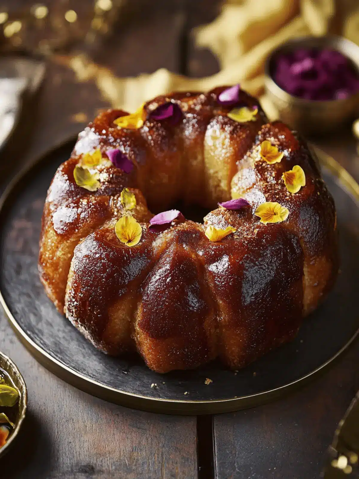 Gulab Jamun-Inspired Monkey Bread: Sweet, Easy, and Egg-Free 3 Gulab jamun-inspired monkey bread