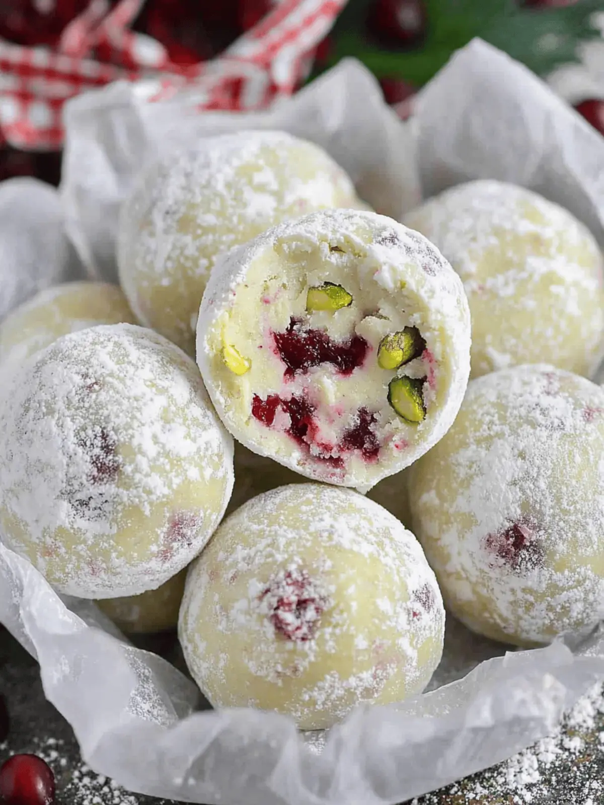 Cranberry Pistachio White Chocolate Truffles You'll Adore 2 Cranberry Pistachio White Chocolate Truffles