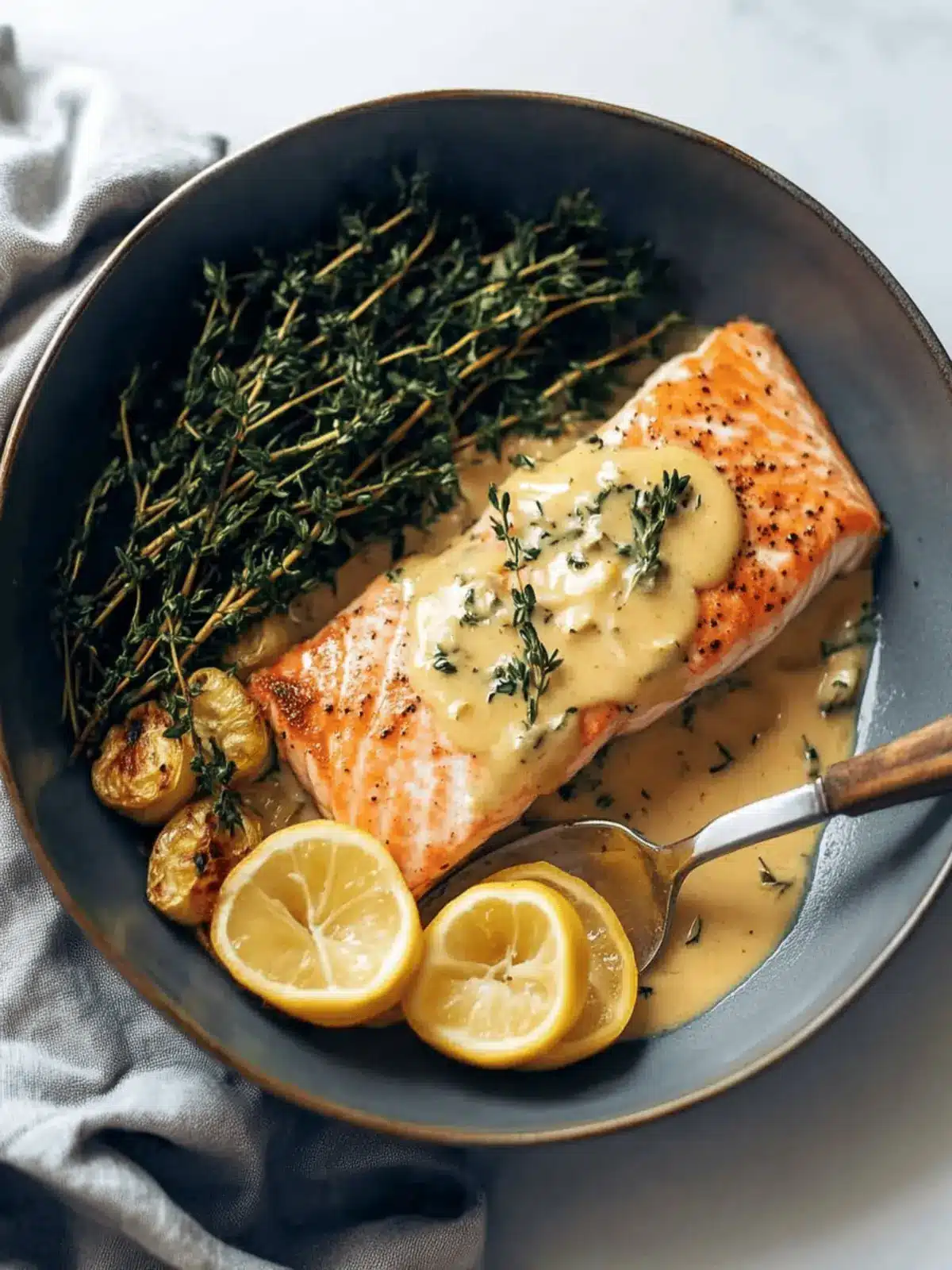 Baked Salmon with Amazing Lemon Sauce for a Bistro Night In 4 Baked Salmon with Amazing Lemon Sauce