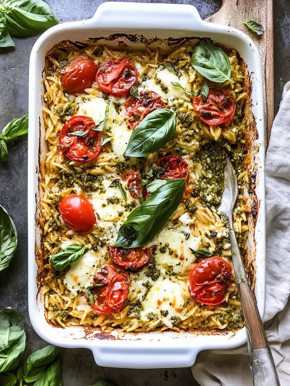 Easiest One Pan Caprese Pesto Orzo Bake You ll Crave Again! 3 Easiest One Pan Caprese Pesto Orzo Bake