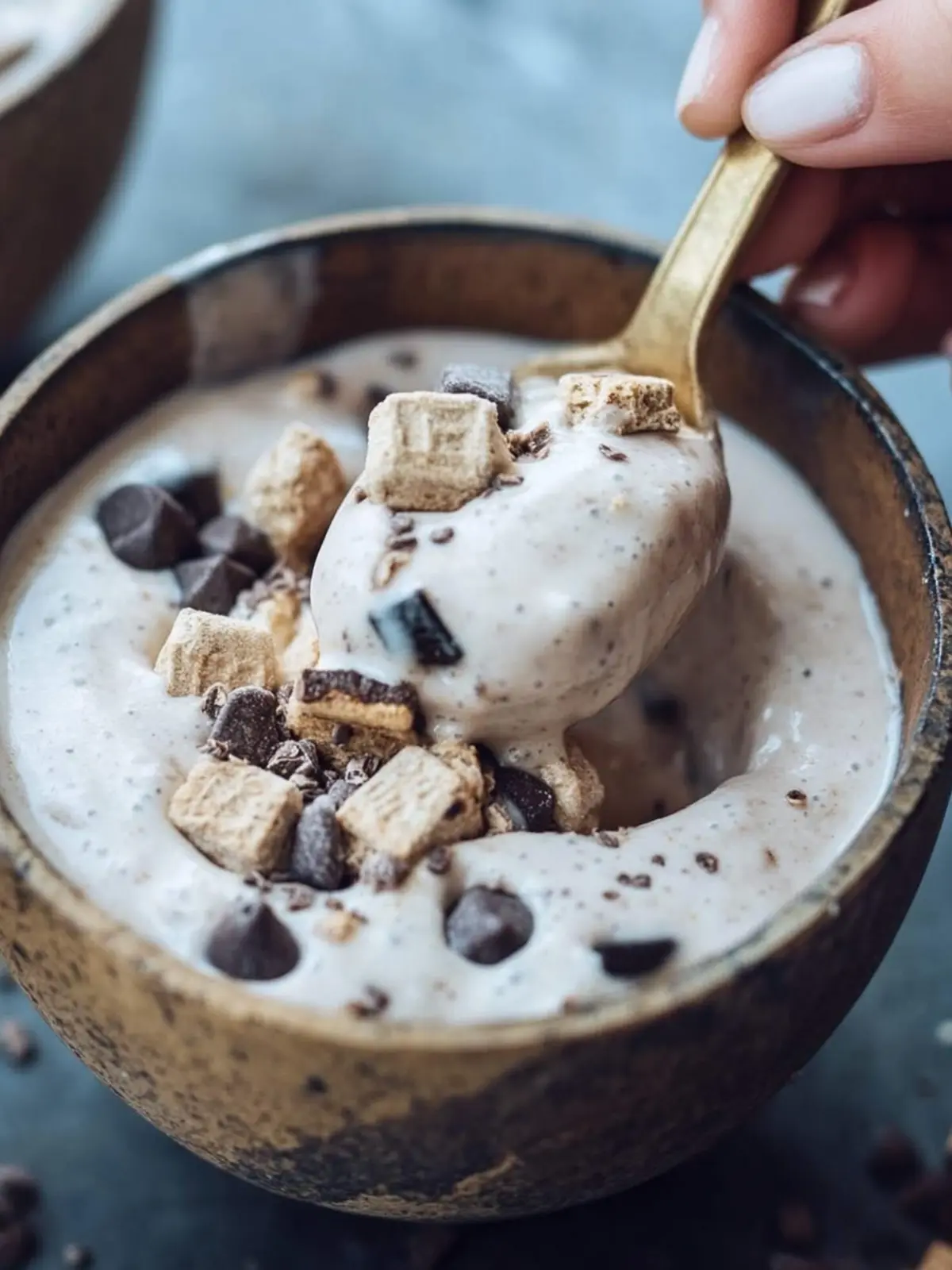 Vegan S'mores Smoothie Bowl for a Sweet Morning Treat 3 S'mores Smoothie Bowl
