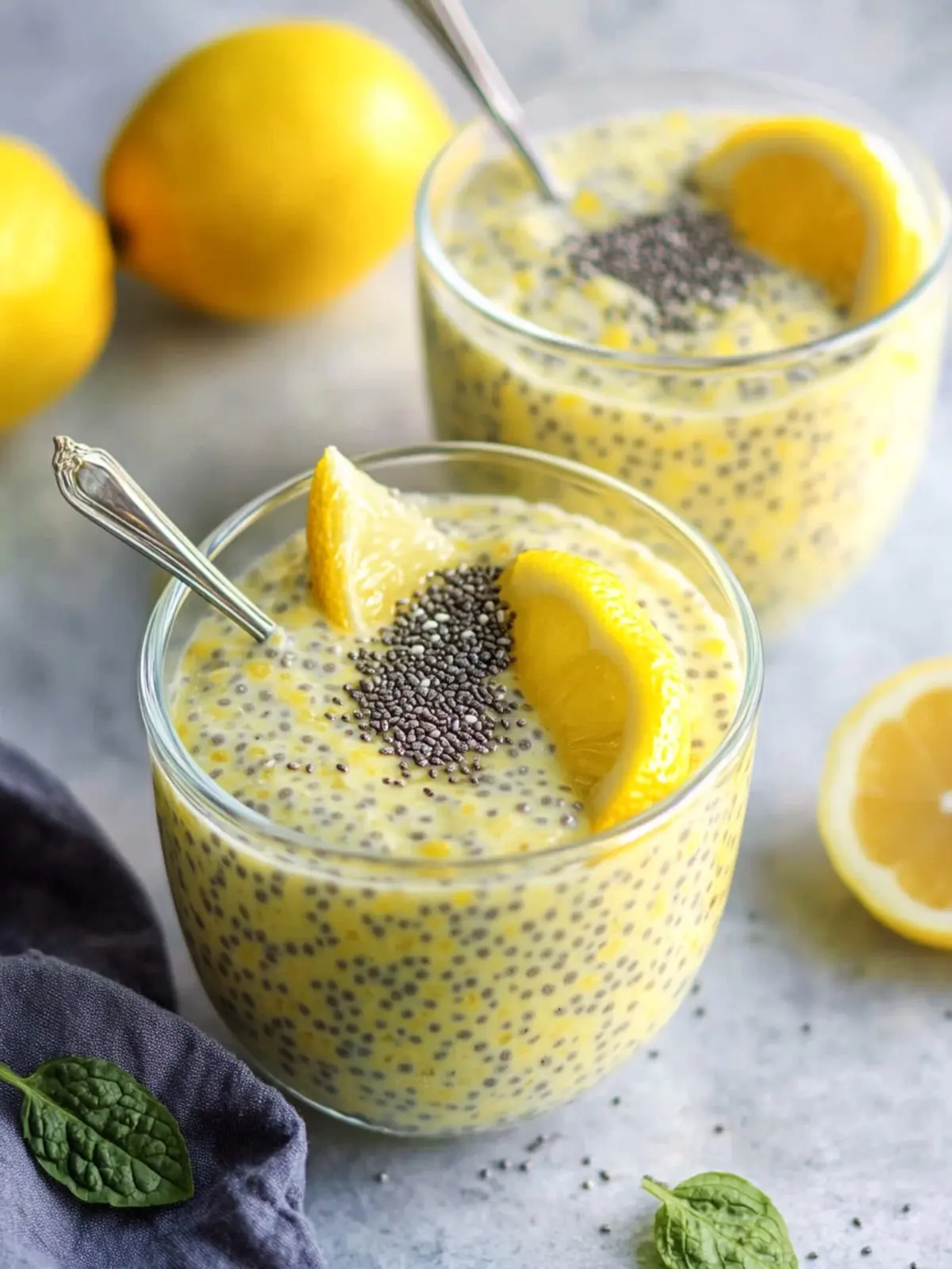 Delicious Lemon Chia Pudding with Creamy Coconut Bliss 4 Lemon Chia Pudding