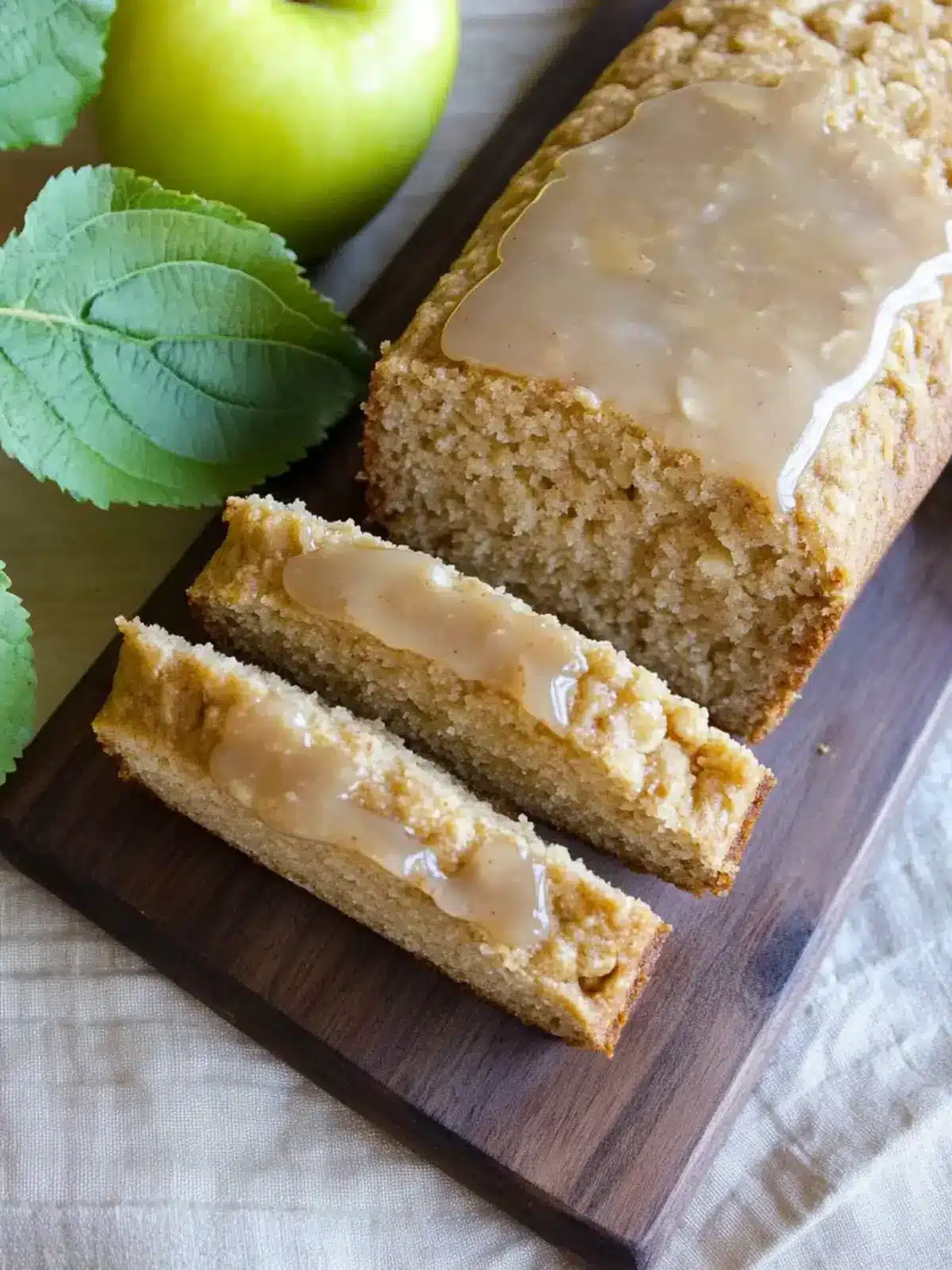 Deliciously Glazed Apple Cinnamon Oatmeal Bread Recipe 4 Glazed Apple Cinnamon Oatmeal Bread