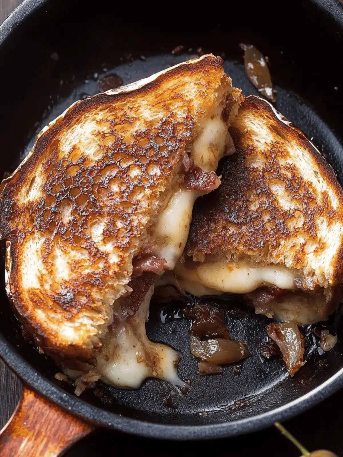Sweet Meets Savory: Fig, Bacon & Caramelized Onion Grilled Cheese 4 Fig, Bacon & Caramelized Onion Grilled Cheese