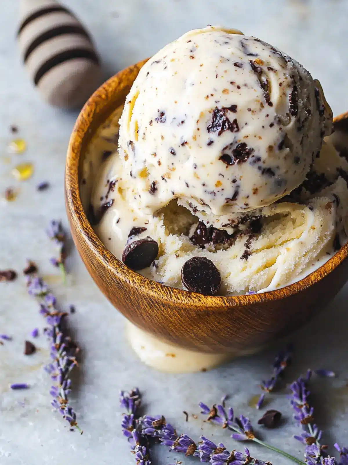 Creamy Honey Lavender Choc-Chip Ice Cream You ll Crave 2 Honey Lavender Choc-Chip Ice Cream
