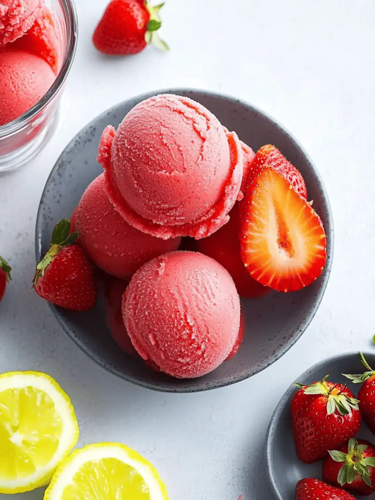 Easy Homemade Strawberry Sorbet: 4 Ingredients, Pure Bliss 4 Strawberry Sorbet