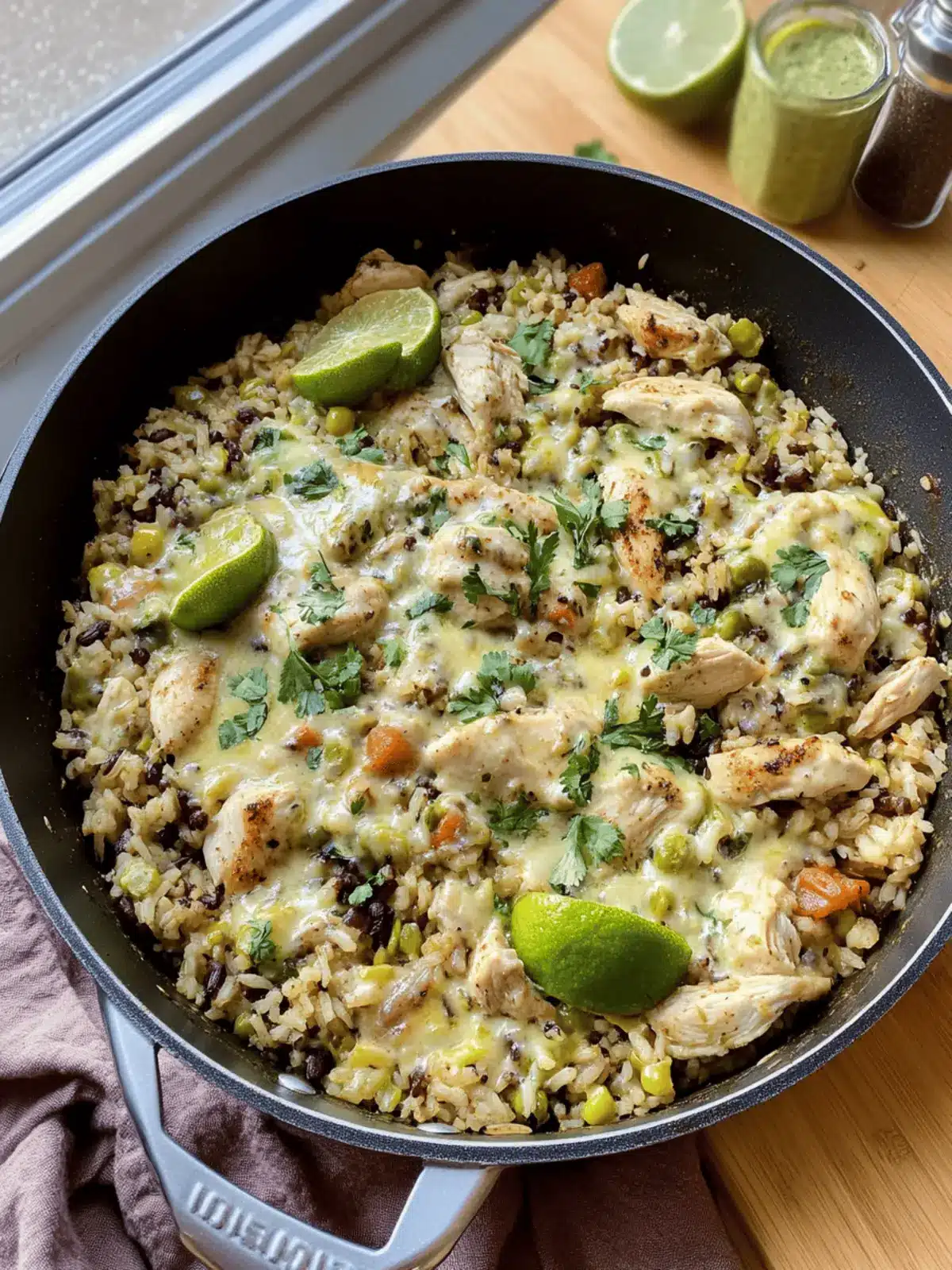Salsa Verde Chicken & Rice Skillet: Easy One-Pan Delight 3 Salsa Verde Chicken & Rice Skillet