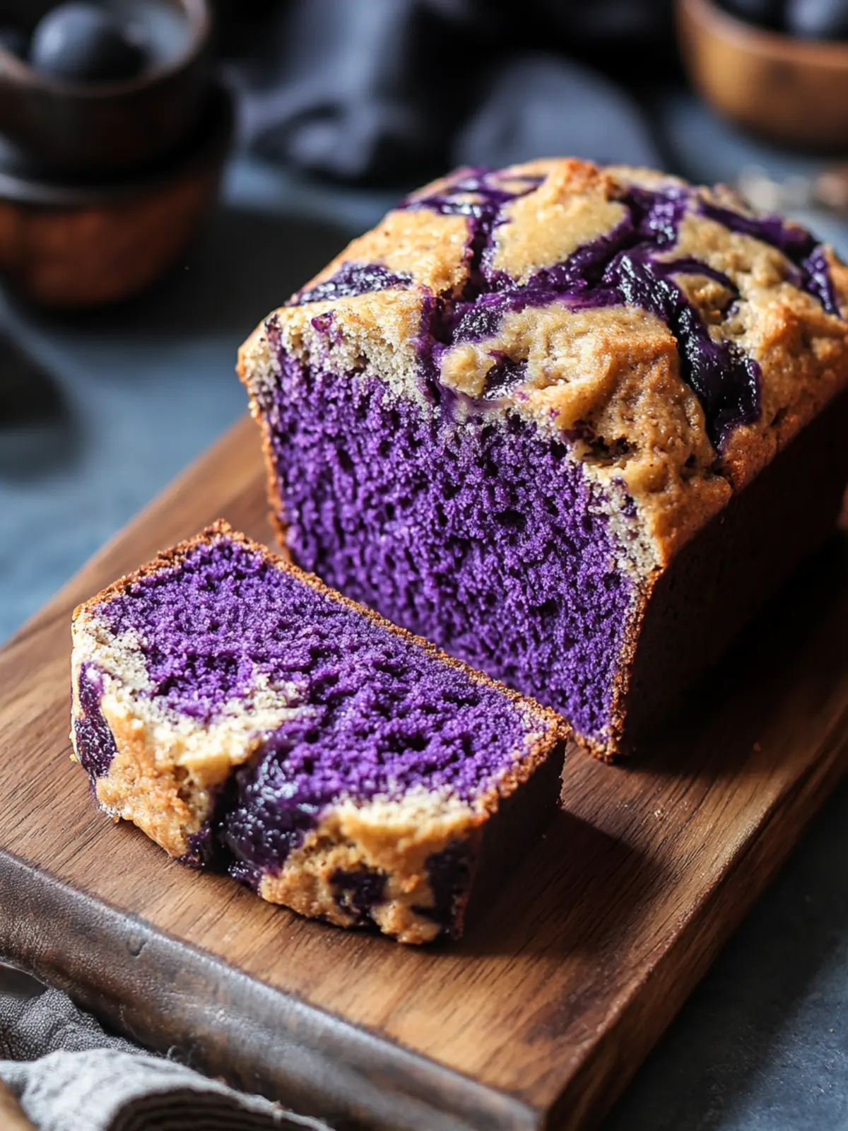 Marbled Ube Banana Bread: Colorful, Delicious, and Vegan! 2 Marbled Ube Banana Bread
