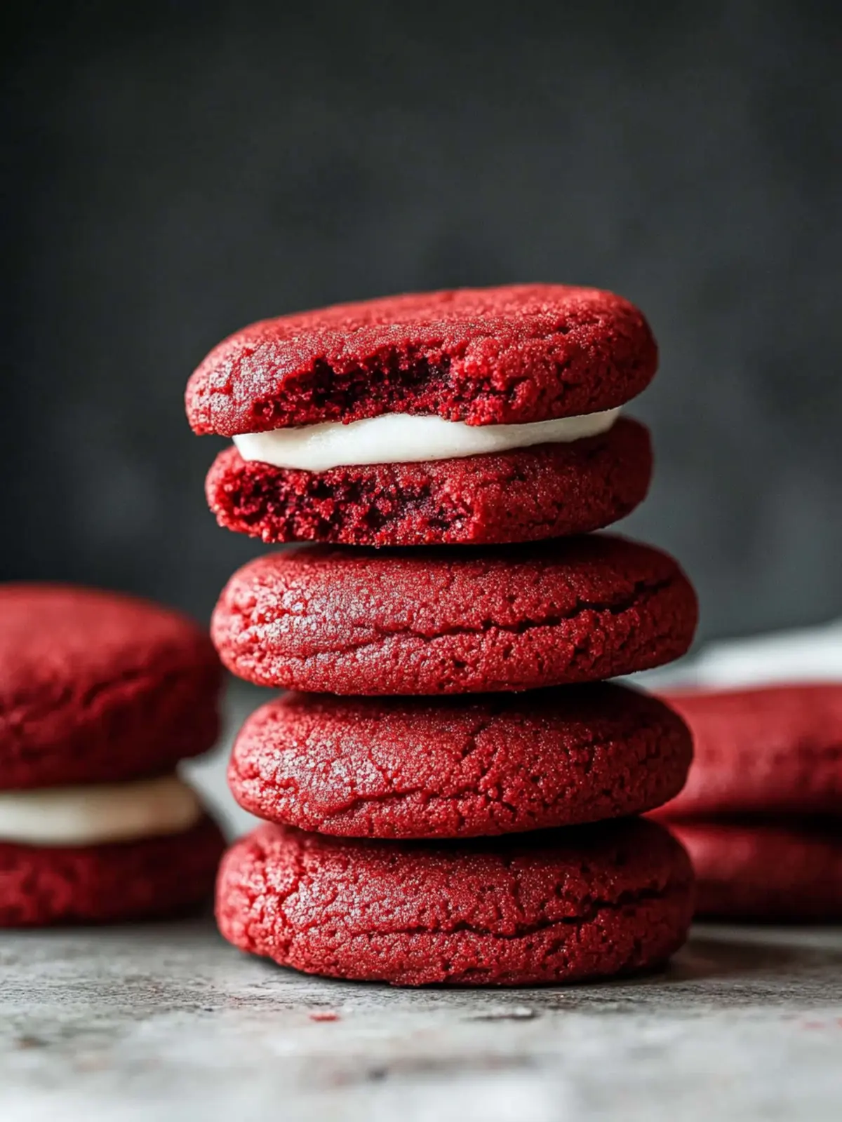 Decadent Red Velvet Cookies with Creamy Filling You ll Love 4 Red Velvet Cookies