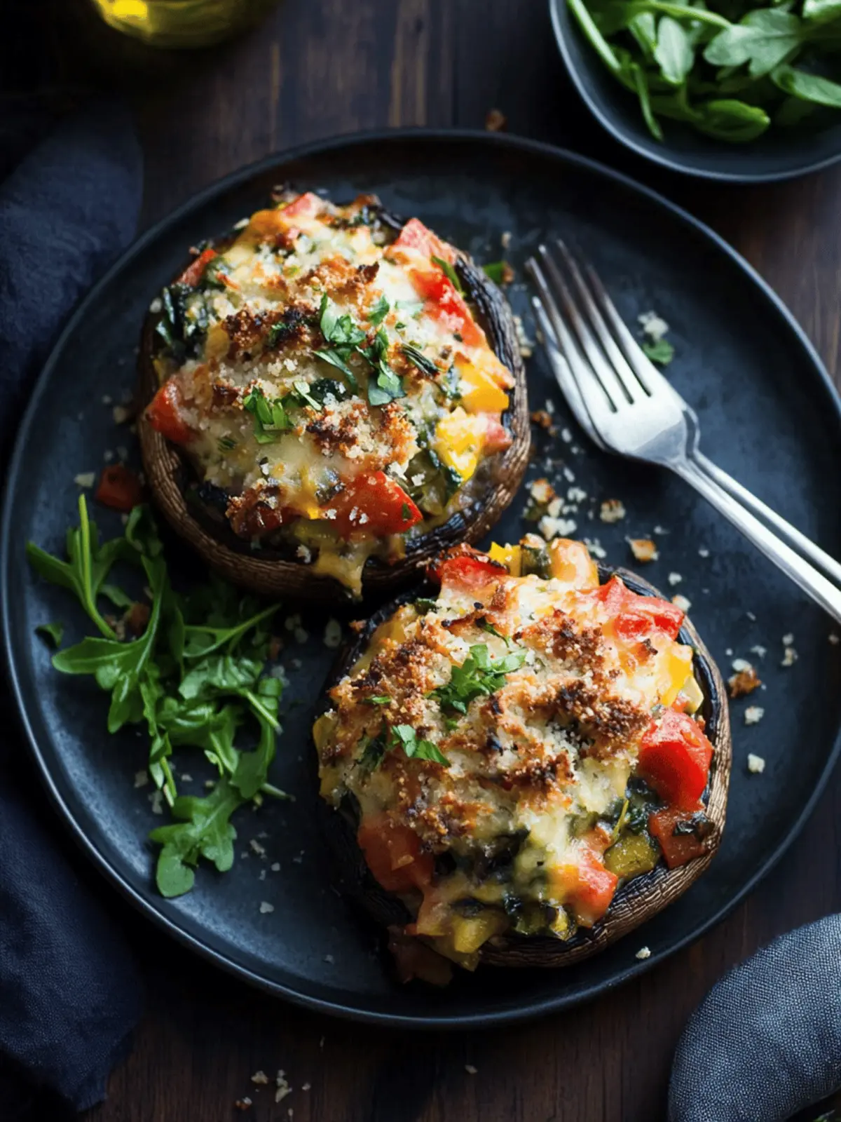 Mouthwatering Vegetable Stuffed Portabella Mushrooms Recipe 4 Vegetable Stuffed Portabella Mushrooms