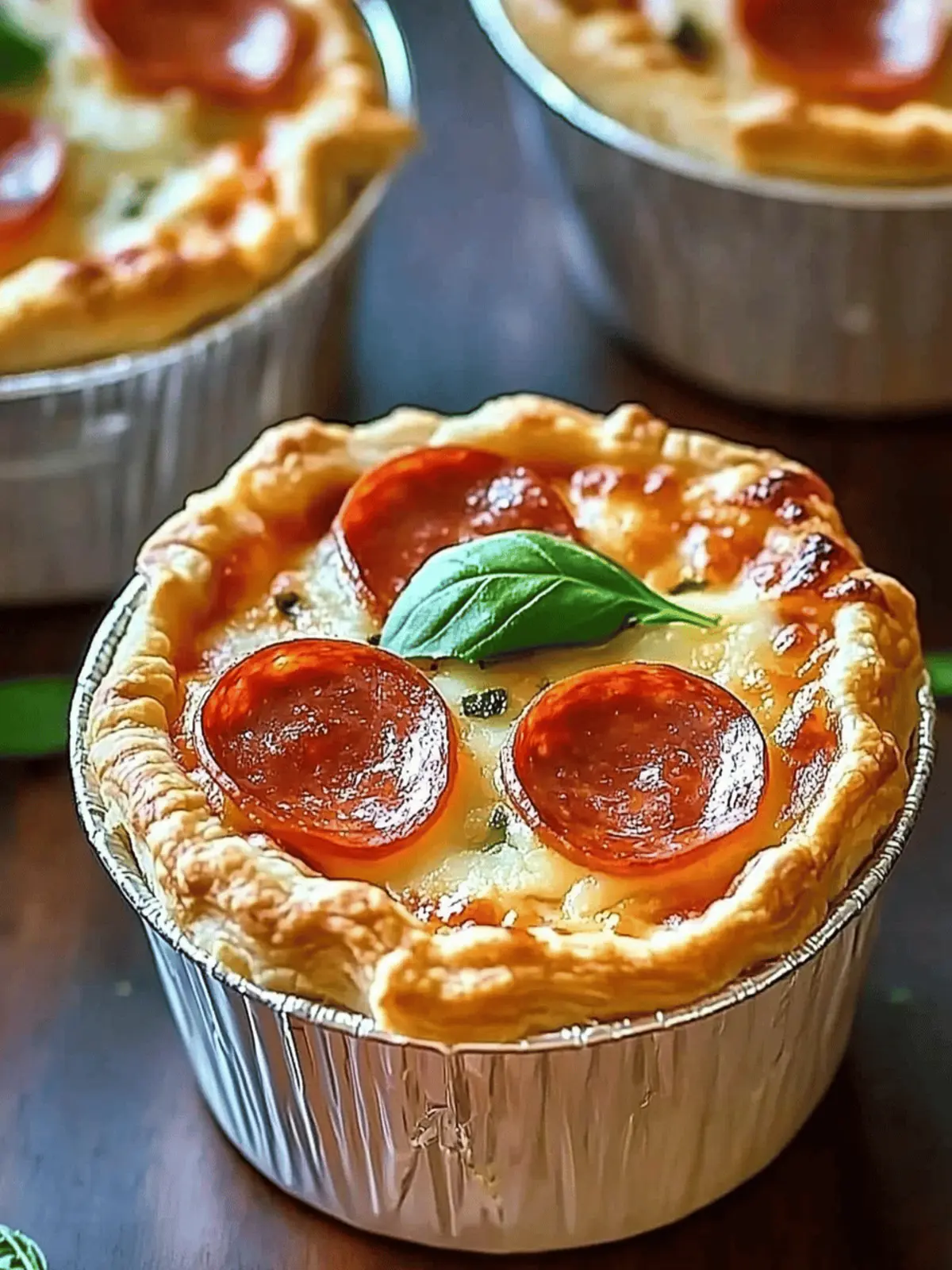 Delicious Mini Pizza Pot Pies for Quick, Customizable Fun 3 Mini Pizza Pot Pies