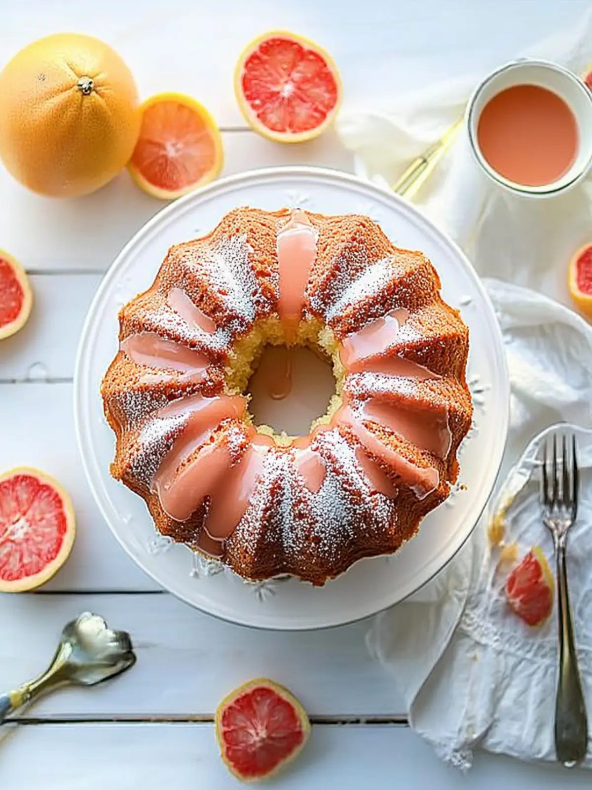 Zesty Glazed Grapefruit Bundt Cake to Brighten Your Day 3 Glazed Grapefruit Bundt Cake