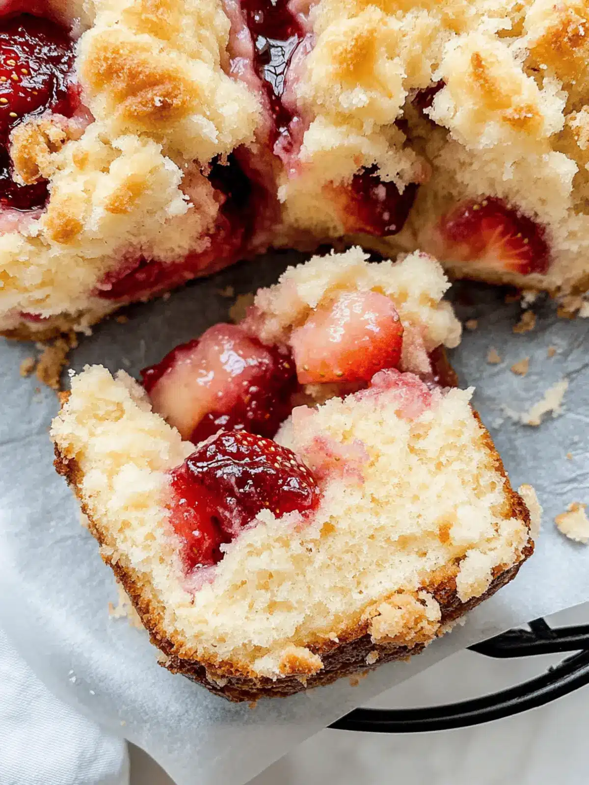 Delightful Vanilla Cream & Strawberry Jam Streusel Buns Recipe 4 Vanilla Cream & Strawberry Jam Streusel Buns