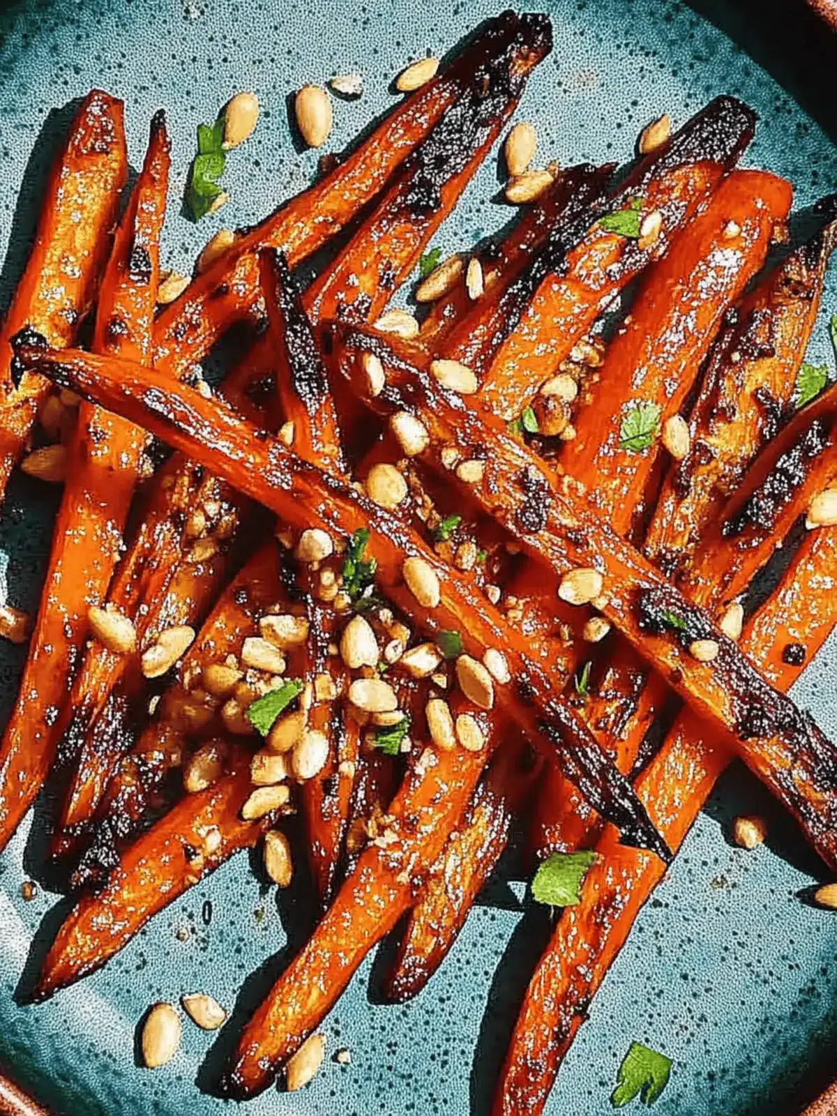 Miso Roasted Carrots with Crunchy Nut Topping Magic 3 Miso Roasted Carrots with Crunchy Nut Topping Magic