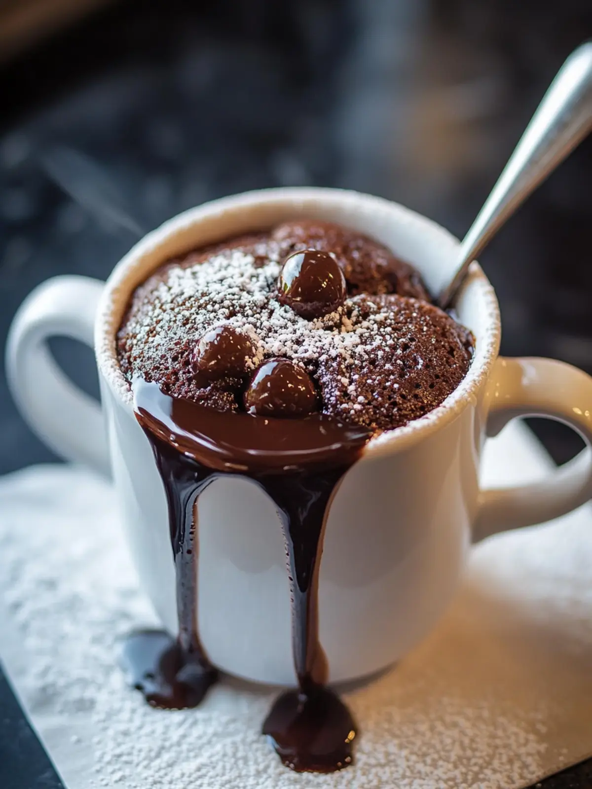 Indulge in a Molten Chocolate Mug Cake in 3 Minutes 2 Molten Chocolate Mug Cake in 3 Minutes